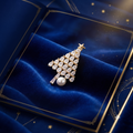The Celestial Fir Pearl Brooch