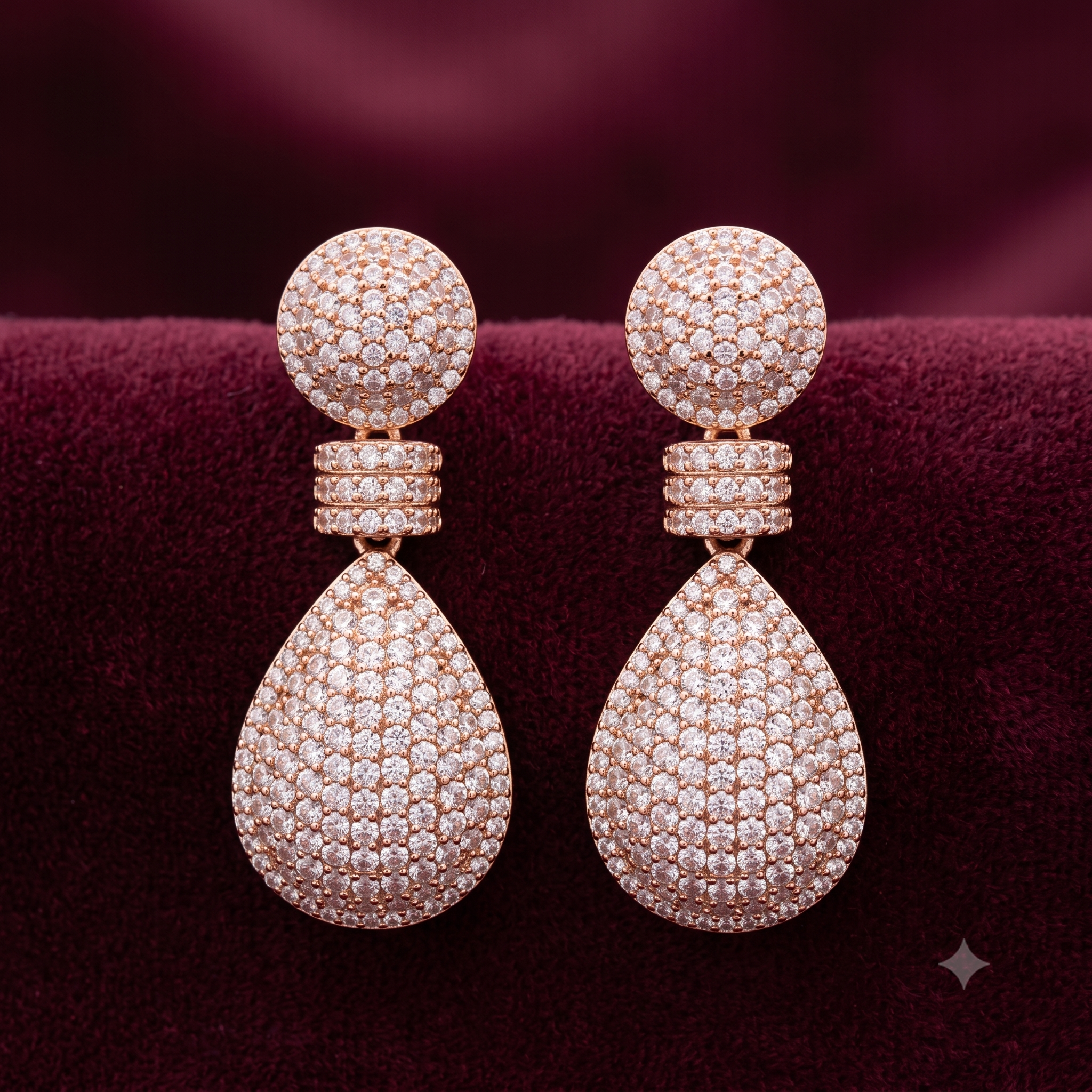 Aurelia Pavé Drop Earrings