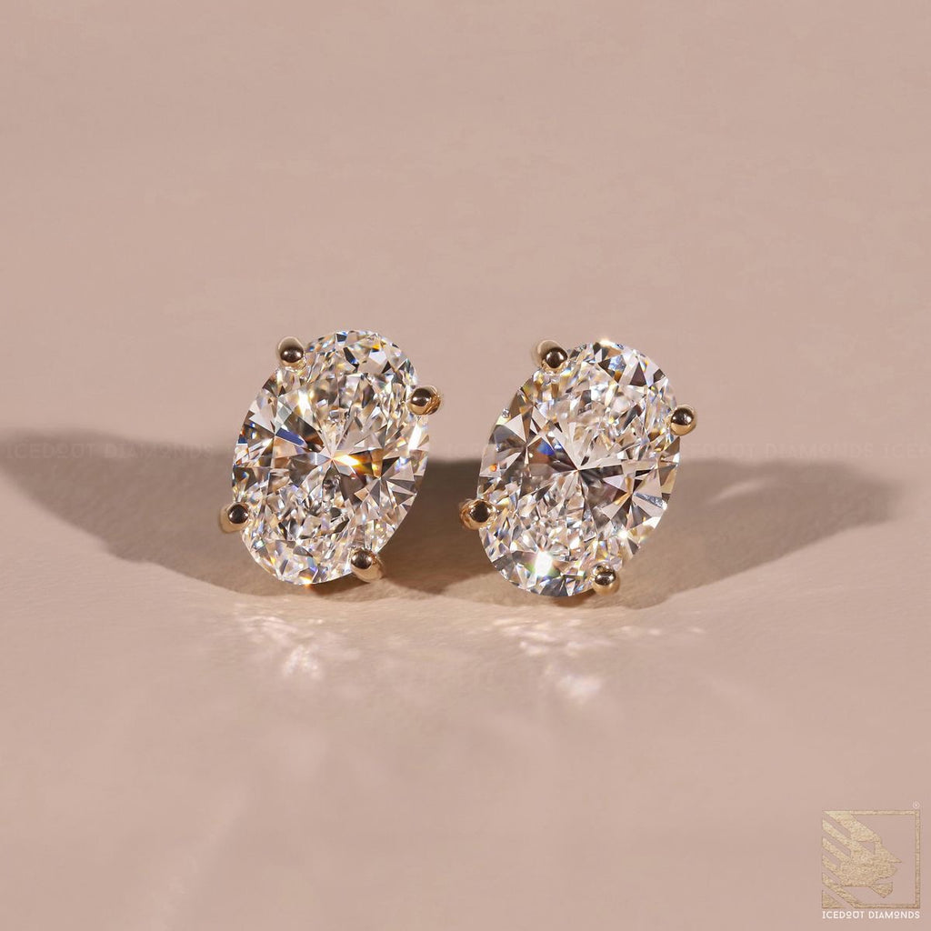 The Aurelia Oval Diamond Studs
