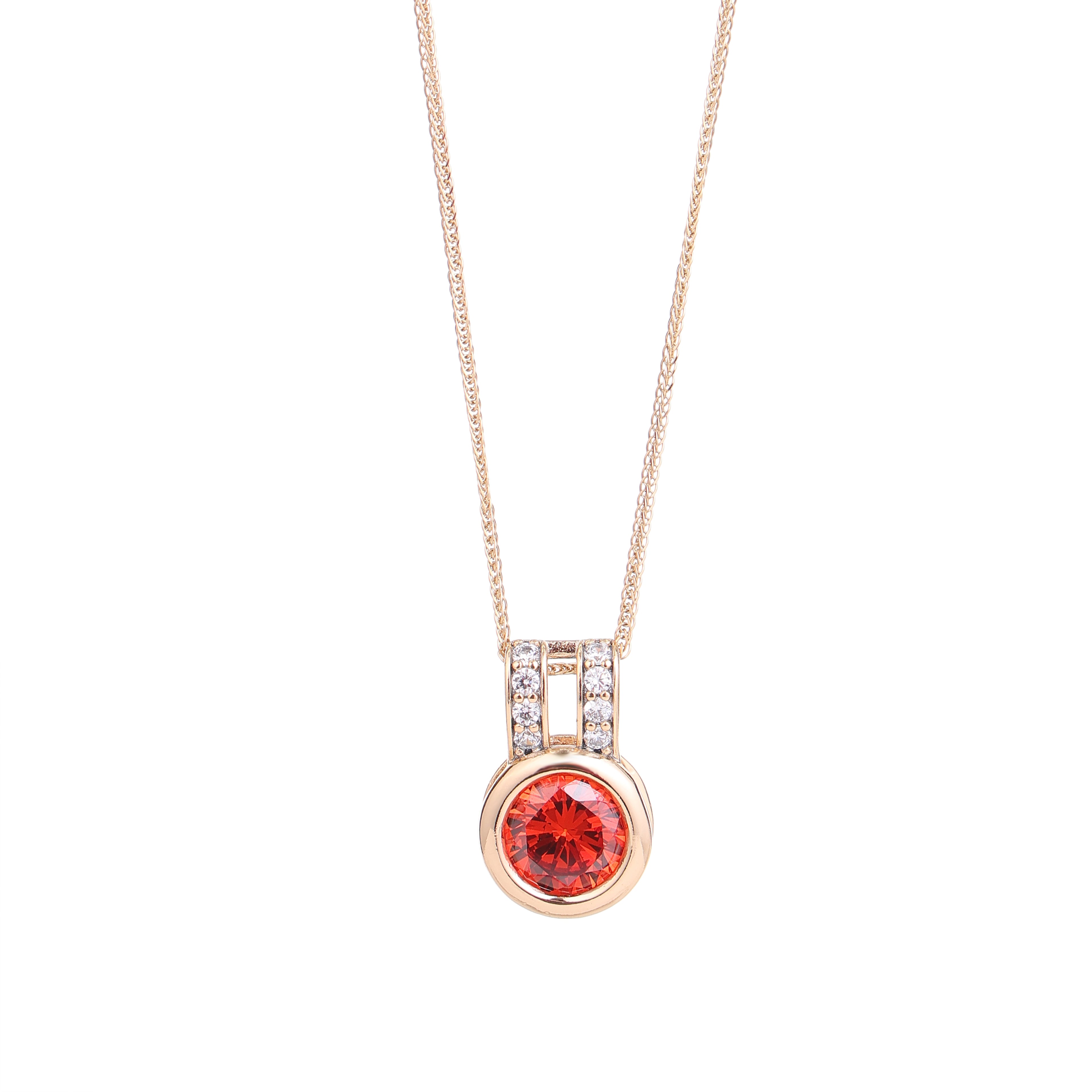 Crimson Halo Elegance Jewelry Set