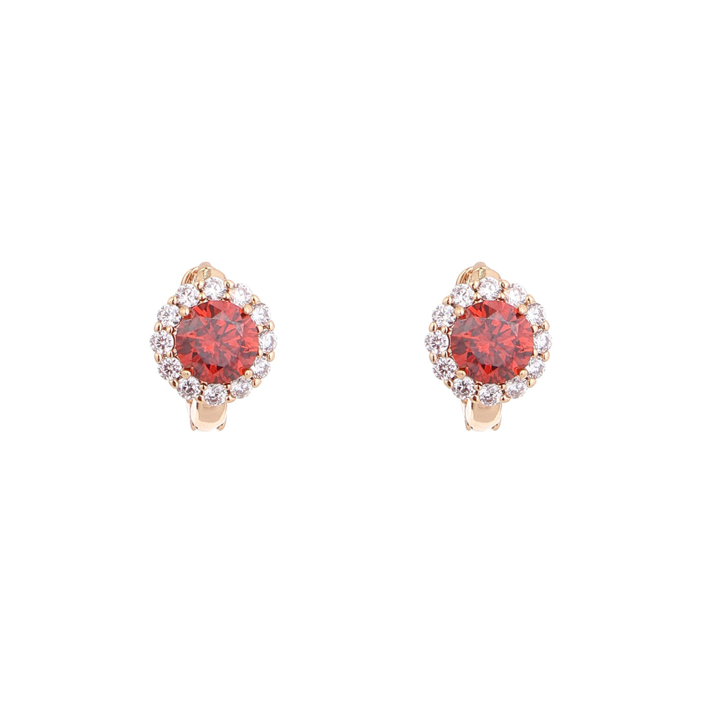 Crimson Halo Elegance Jewelry Set