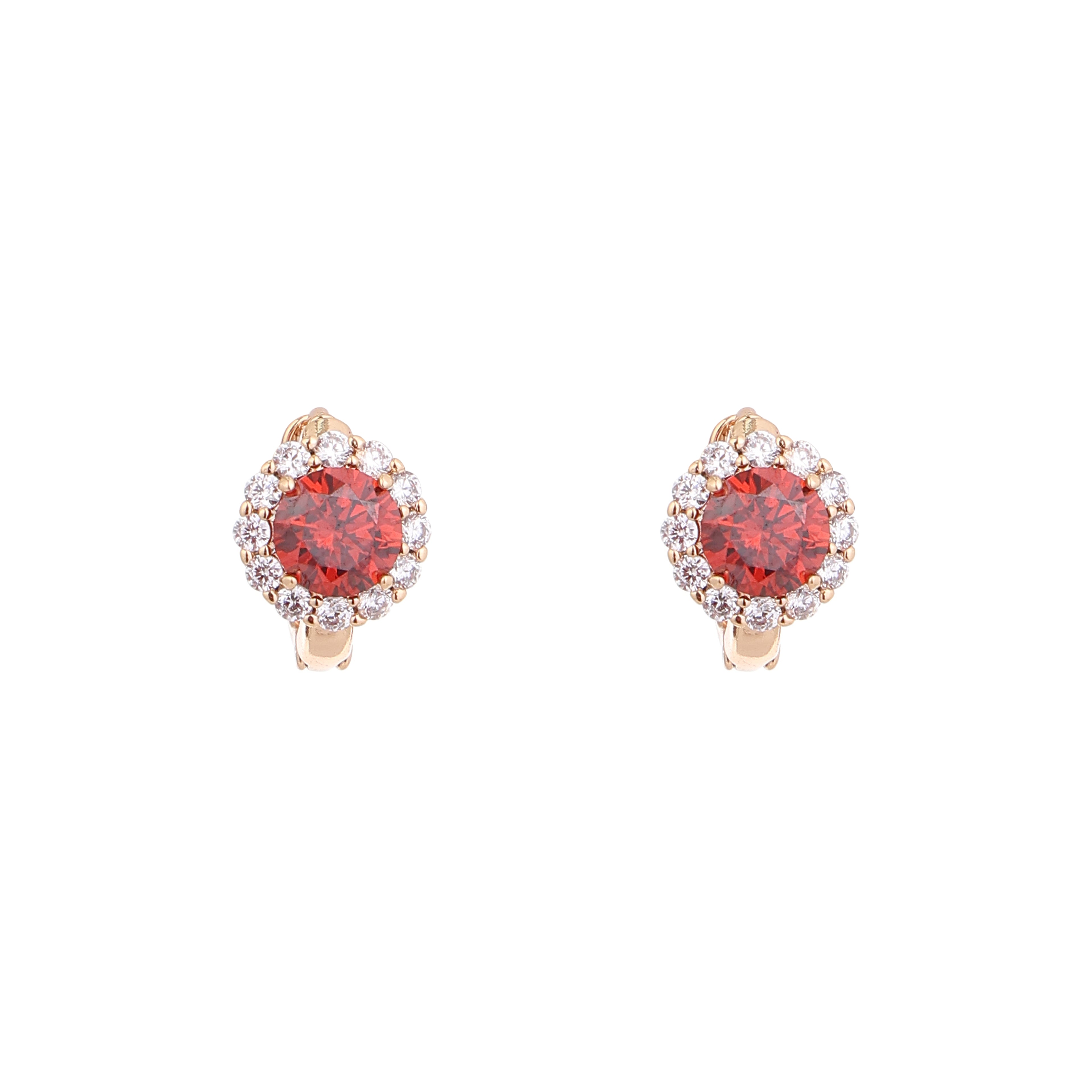 Crimson Halo Elegance Jewelry Set