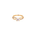 Aurora Twist Solitaire Ring