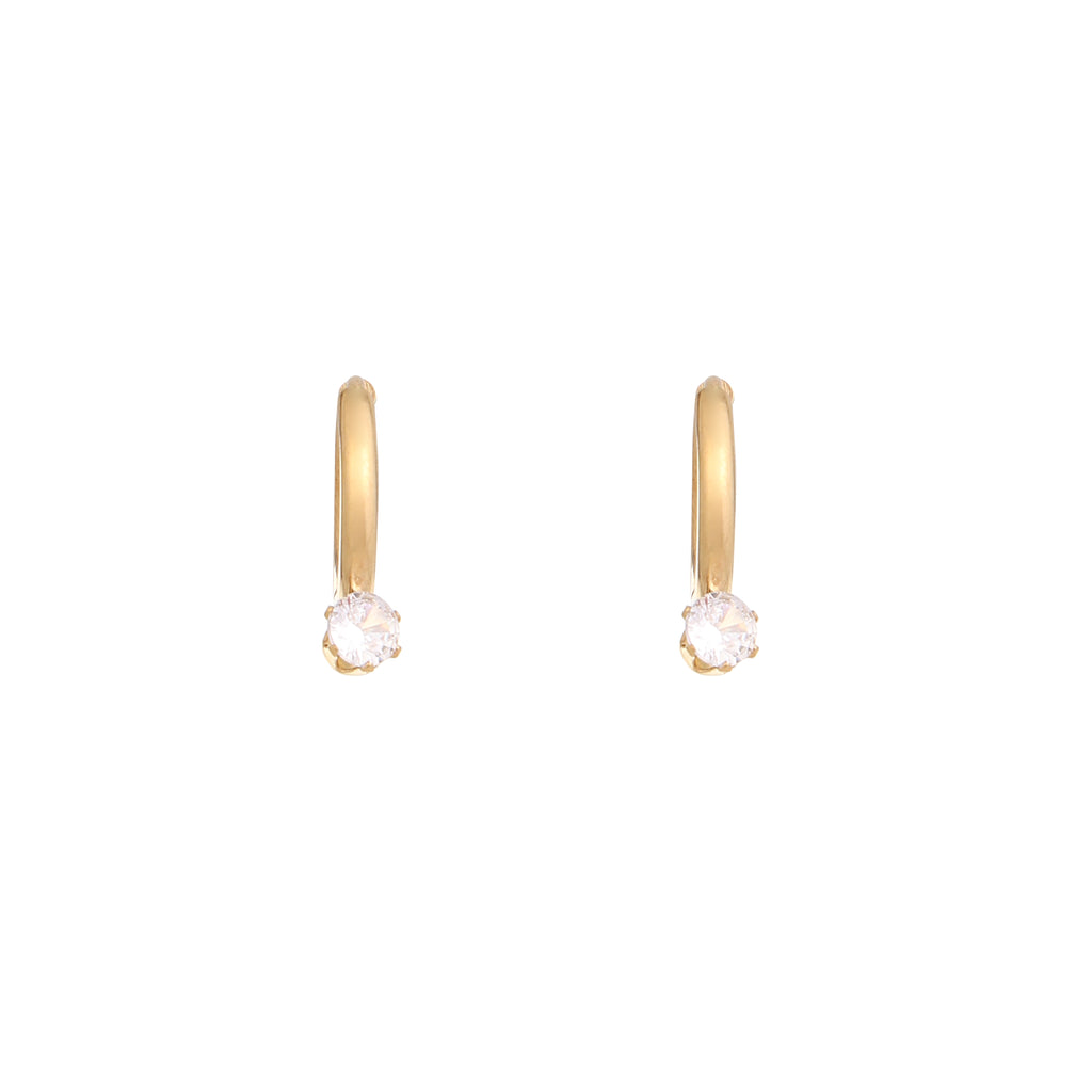 Luna Spark Gold Hoop Earrings