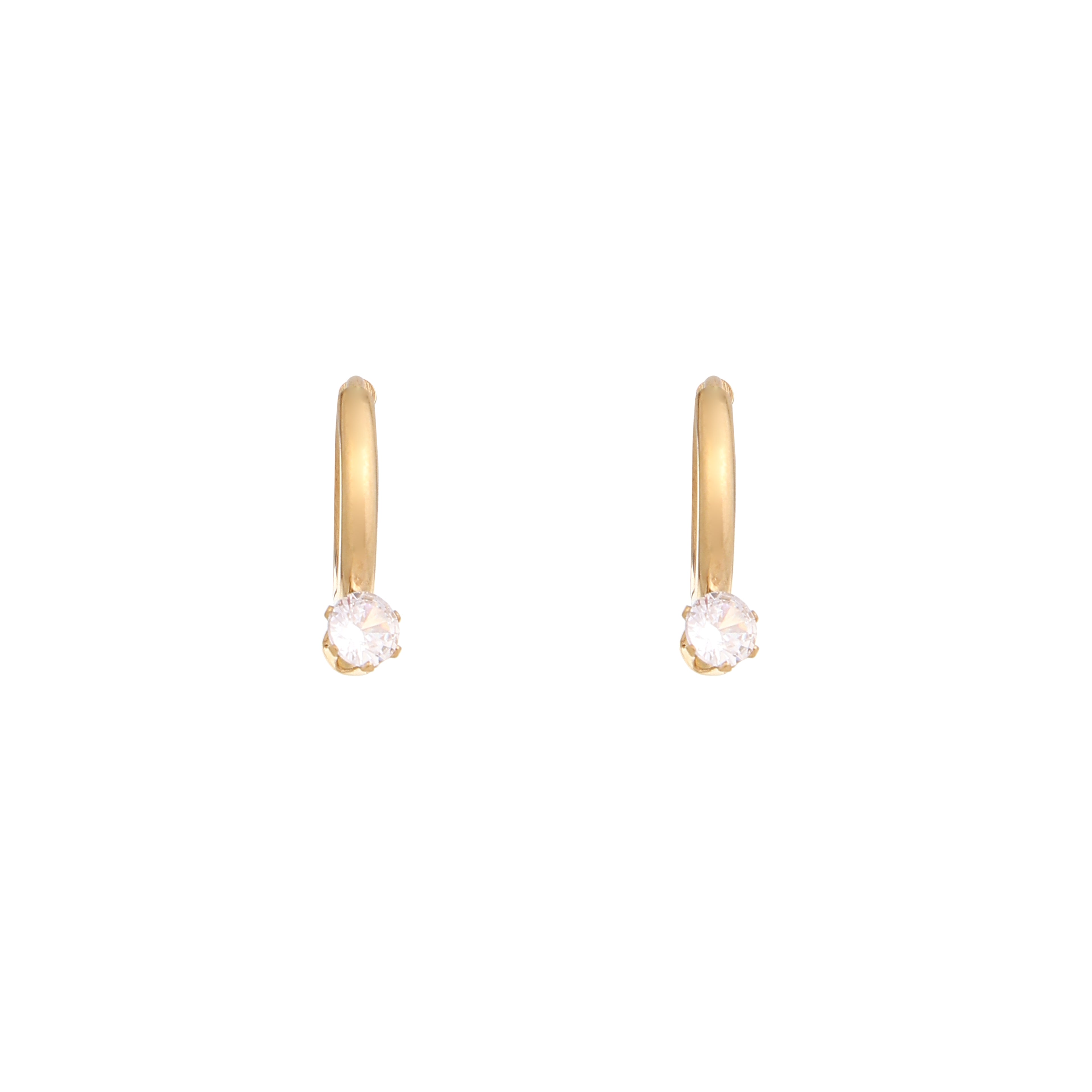 Luna Spark Gold Hoop Earrings