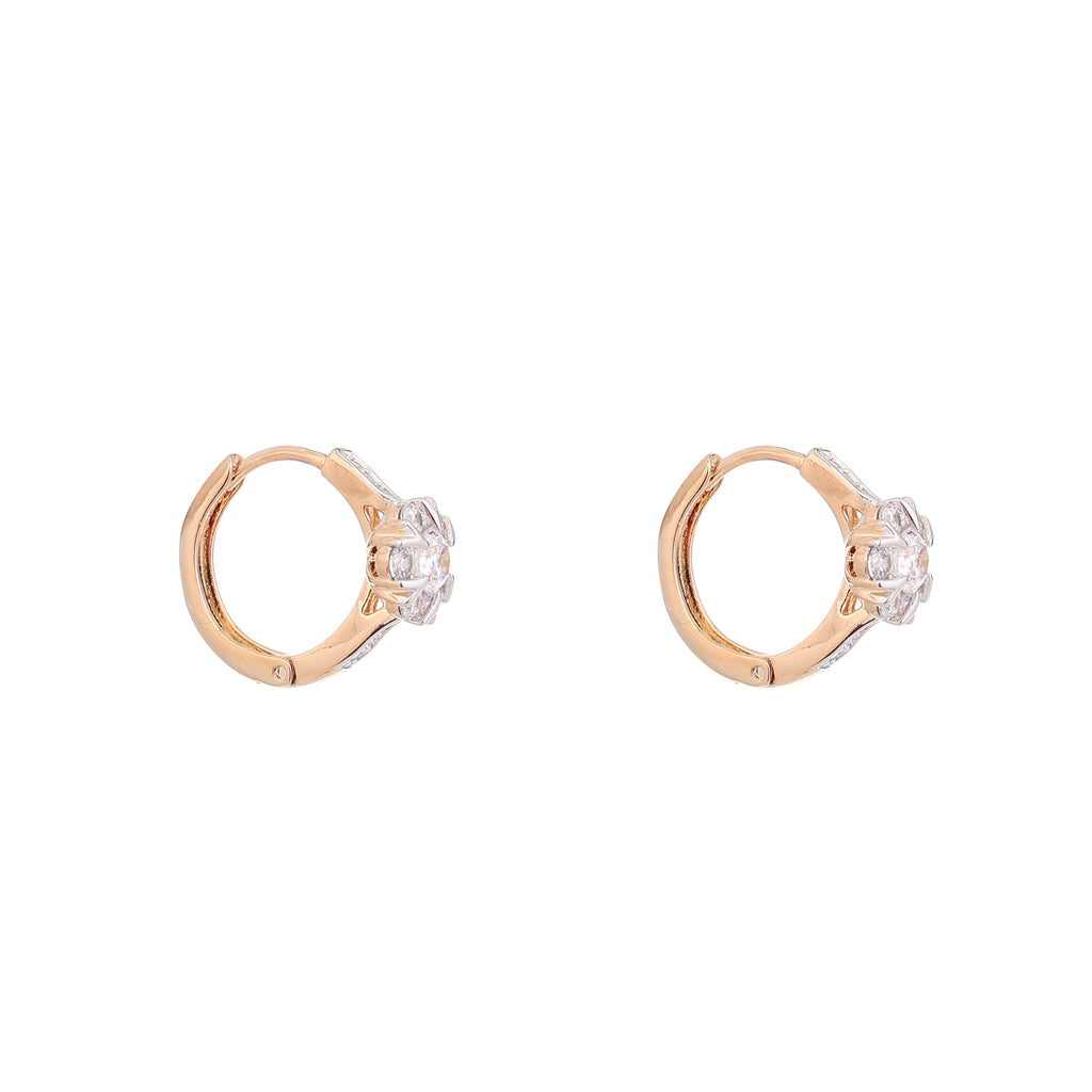 Blossom Sparkle Diamond Hoops