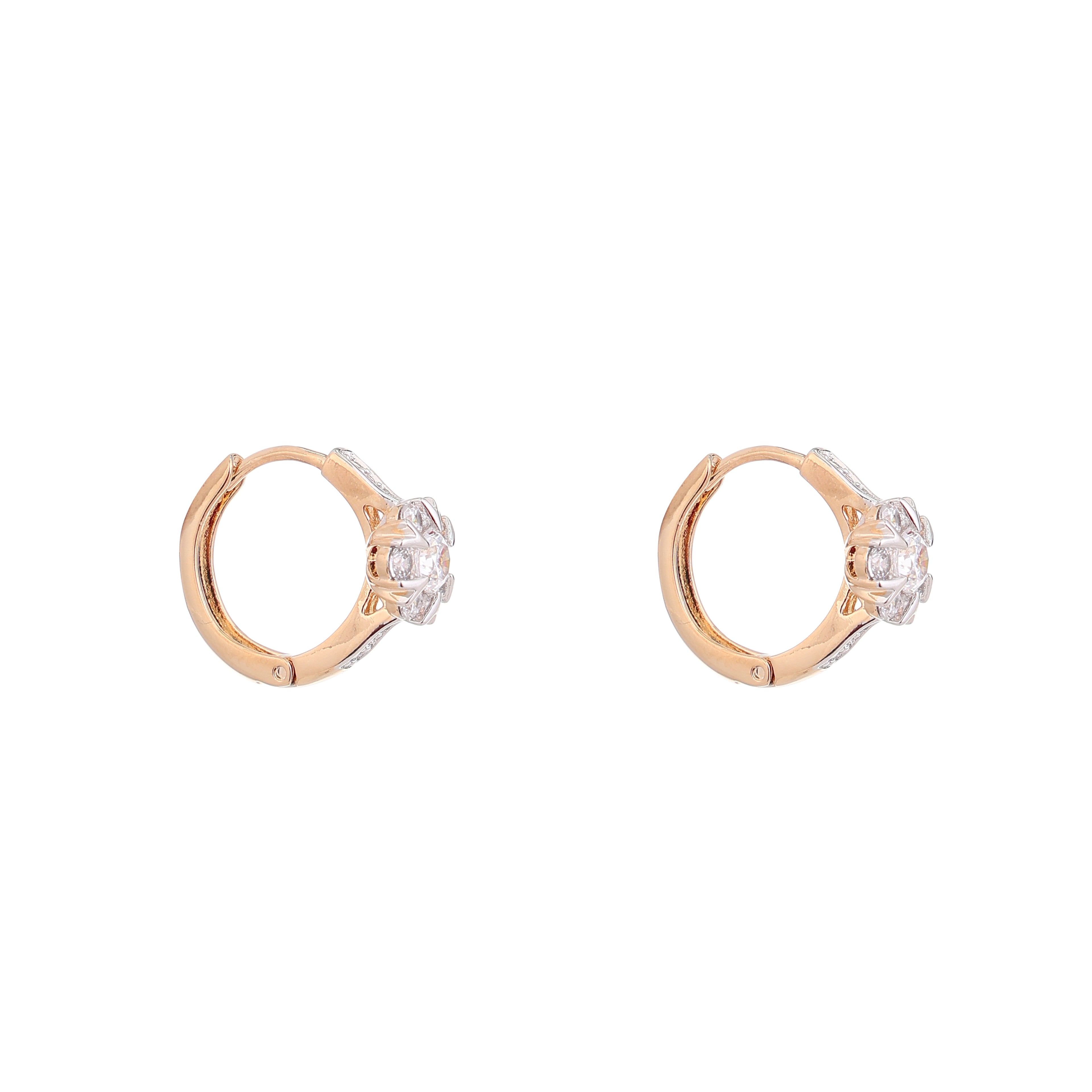 Blossom Sparkle Diamond Hoops