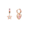 Starlove Duo Charm Hoop Earrings