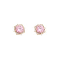 Blush Bloom Crystal Stud Earrings