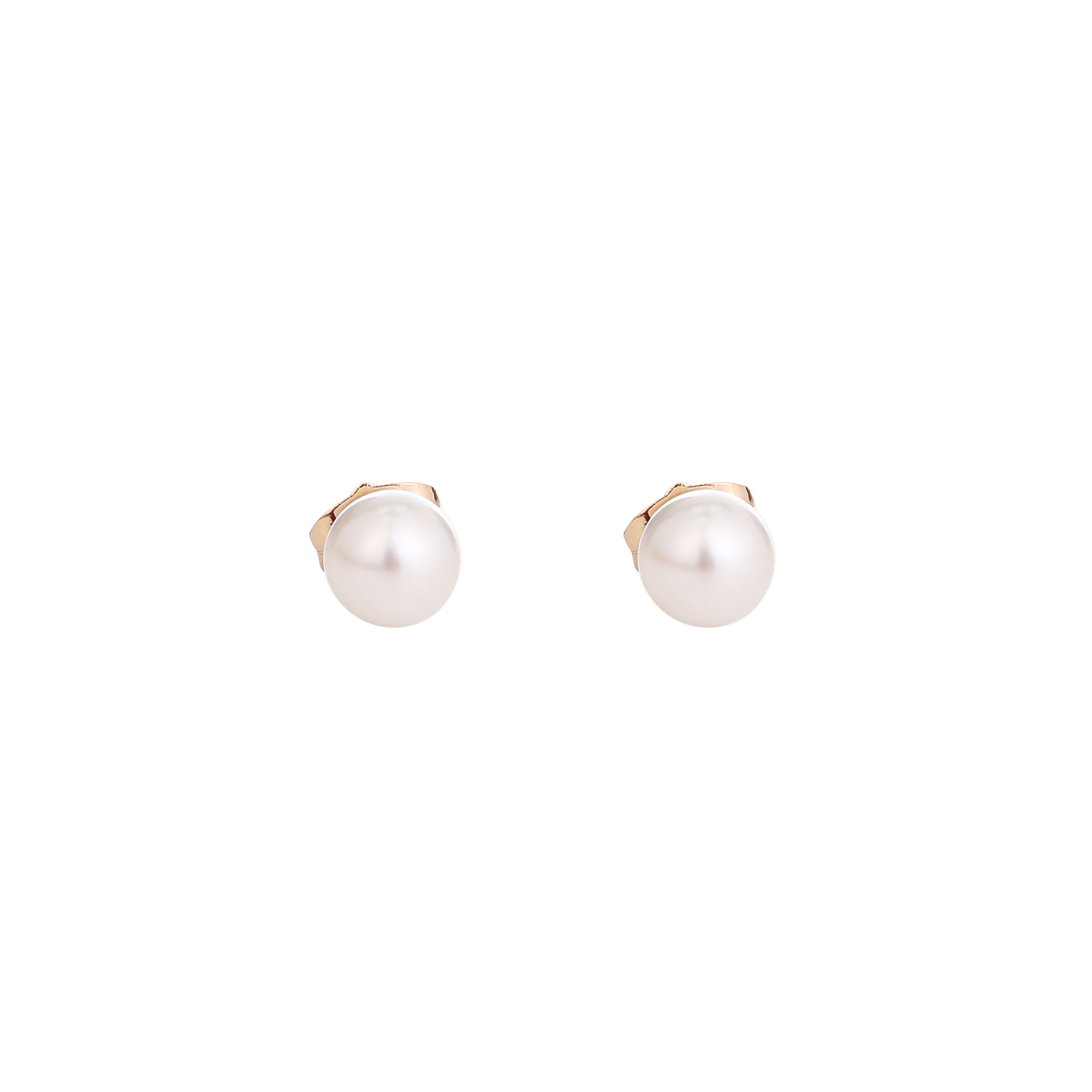 Classic Real Angara Pearl Stud Earrings