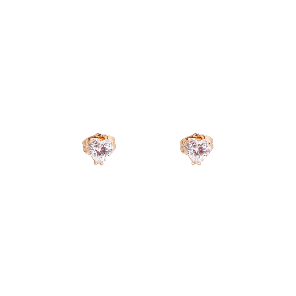 HeartSpark Crystal Stud Earrings