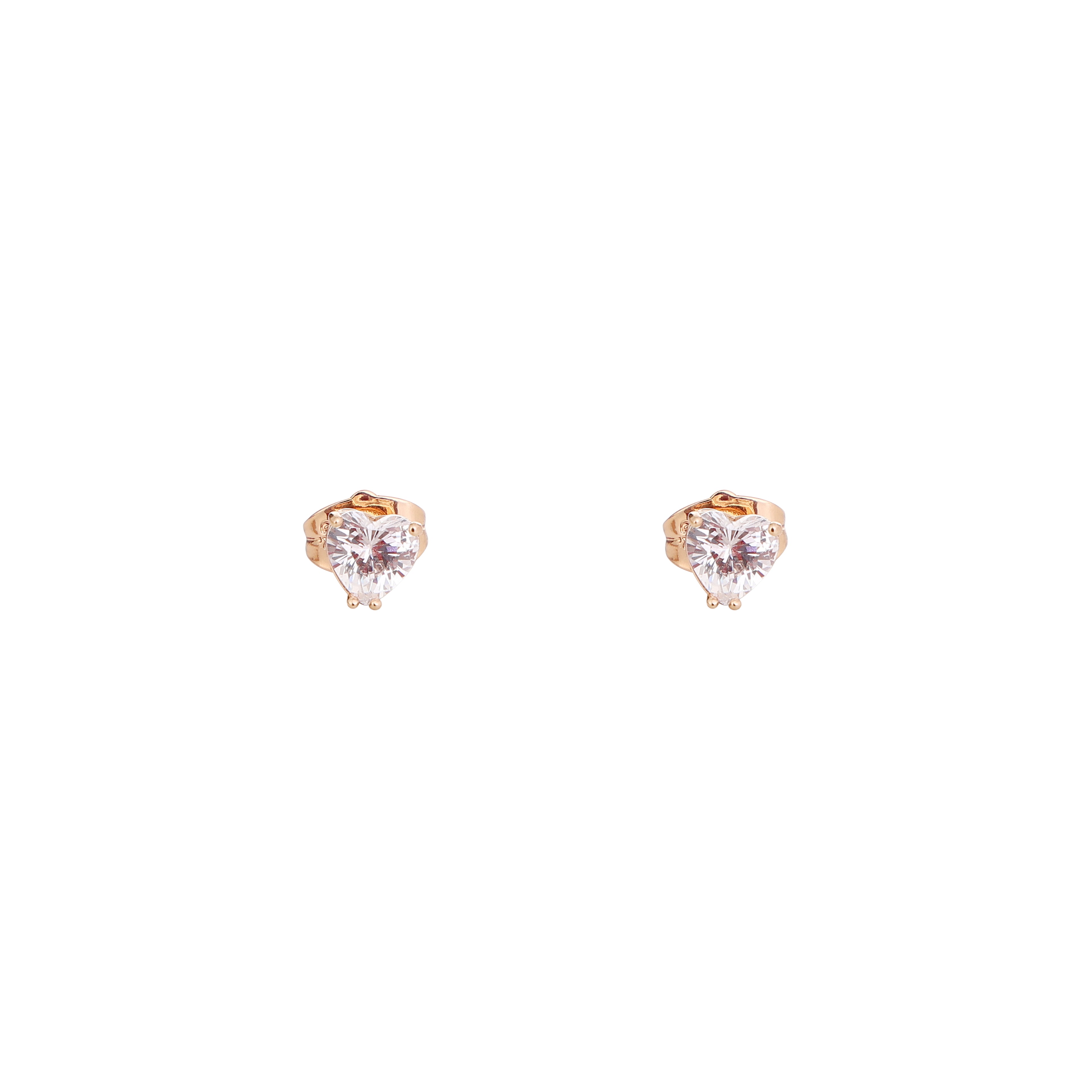 HeartSpark Crystal Stud Earrings