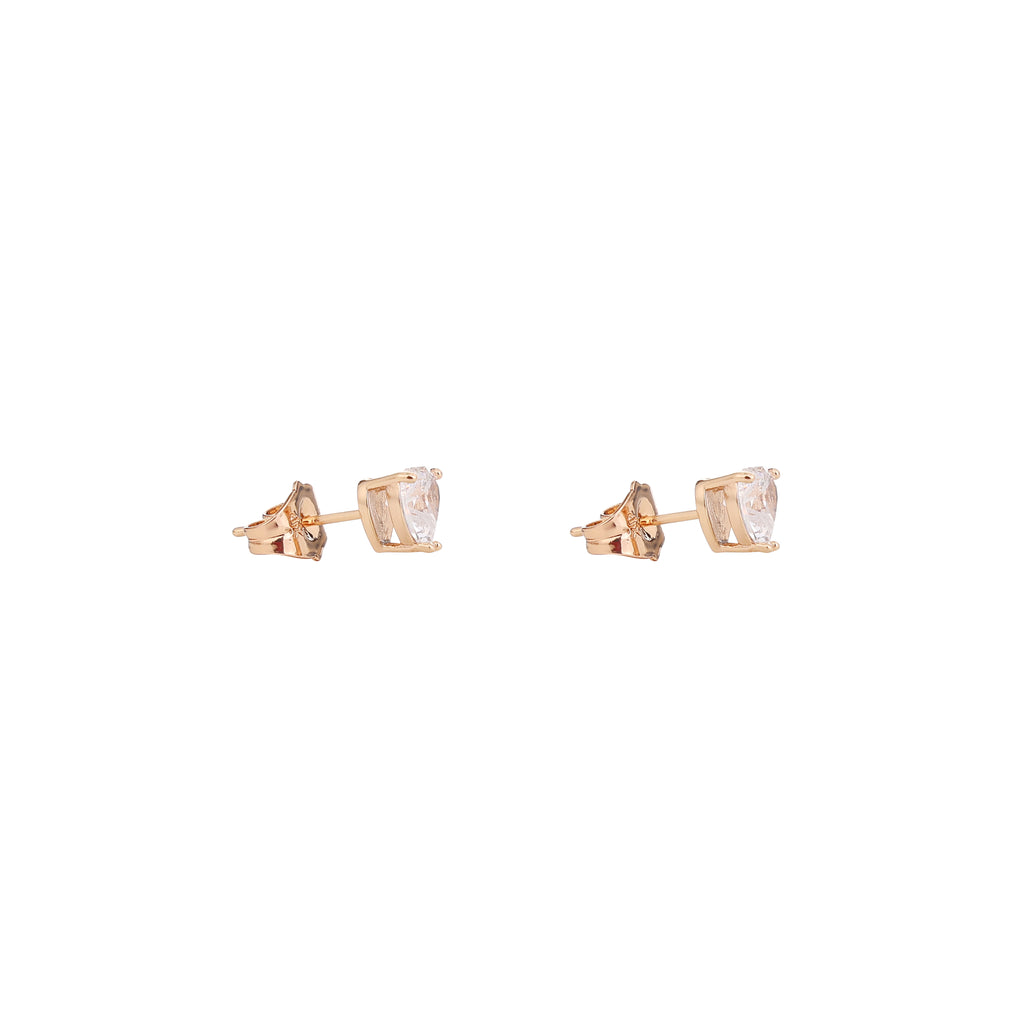 HeartSpark Crystal Stud Earrings