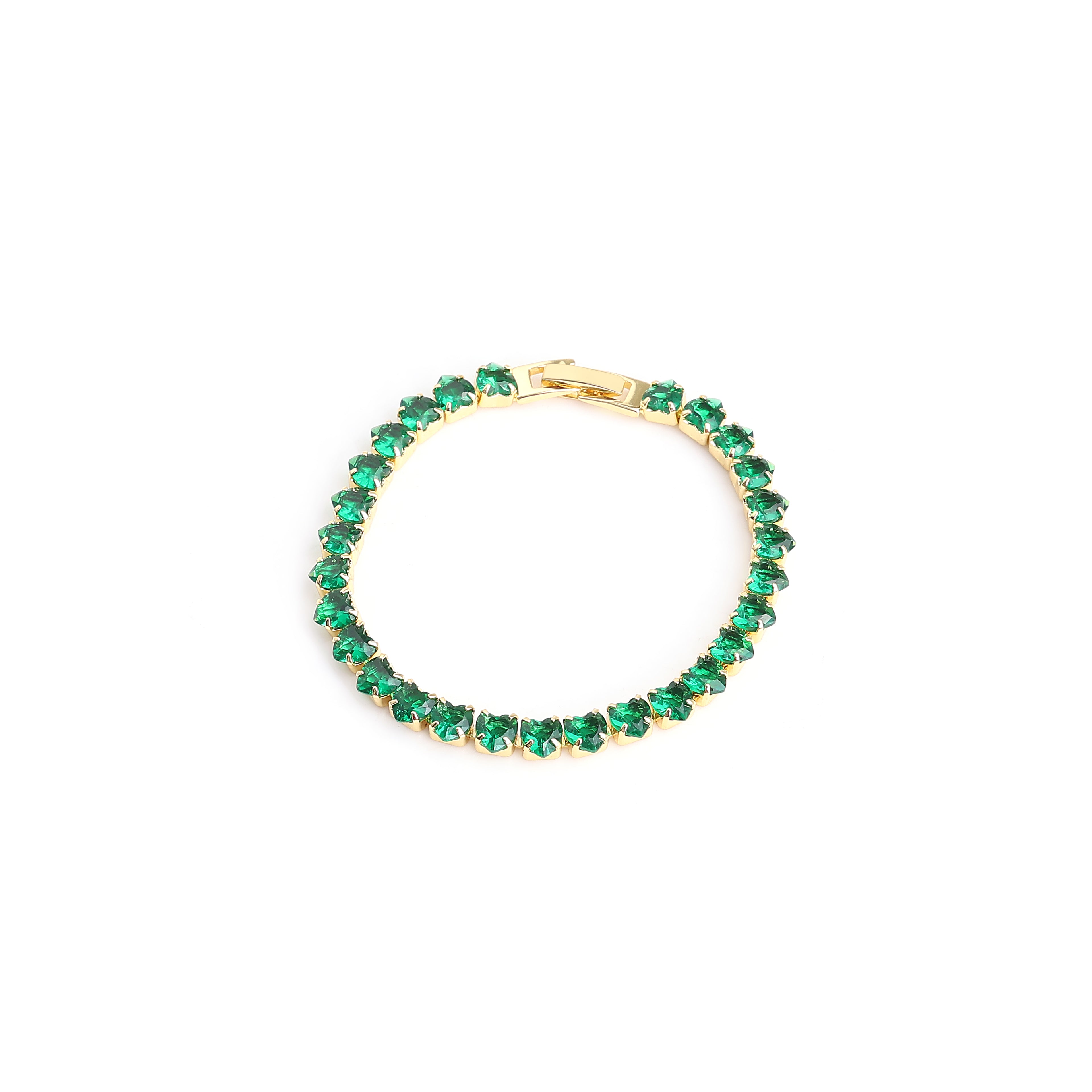 Emerald Glow Tennis Bracelet