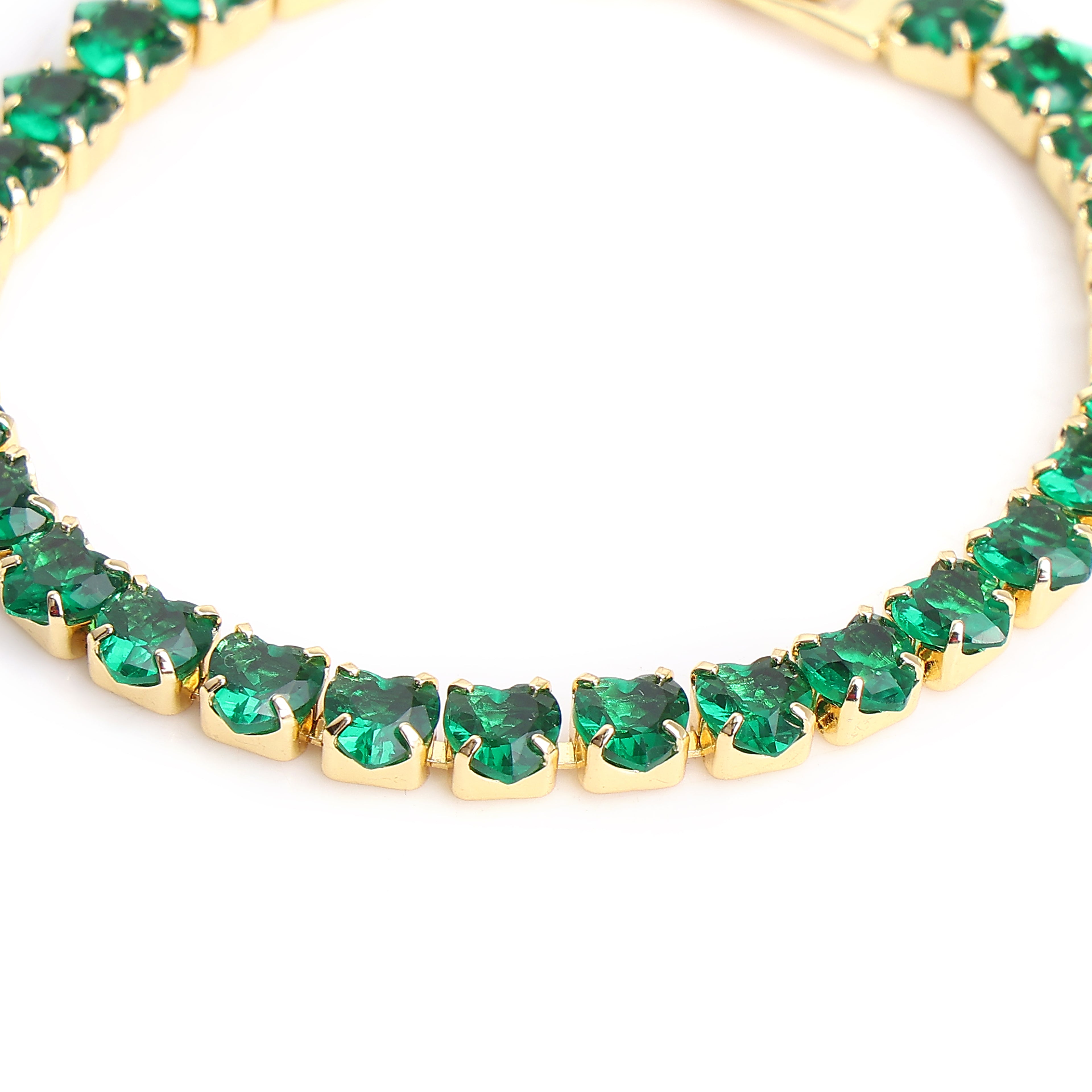 Emerald Glow Tennis Bracelet