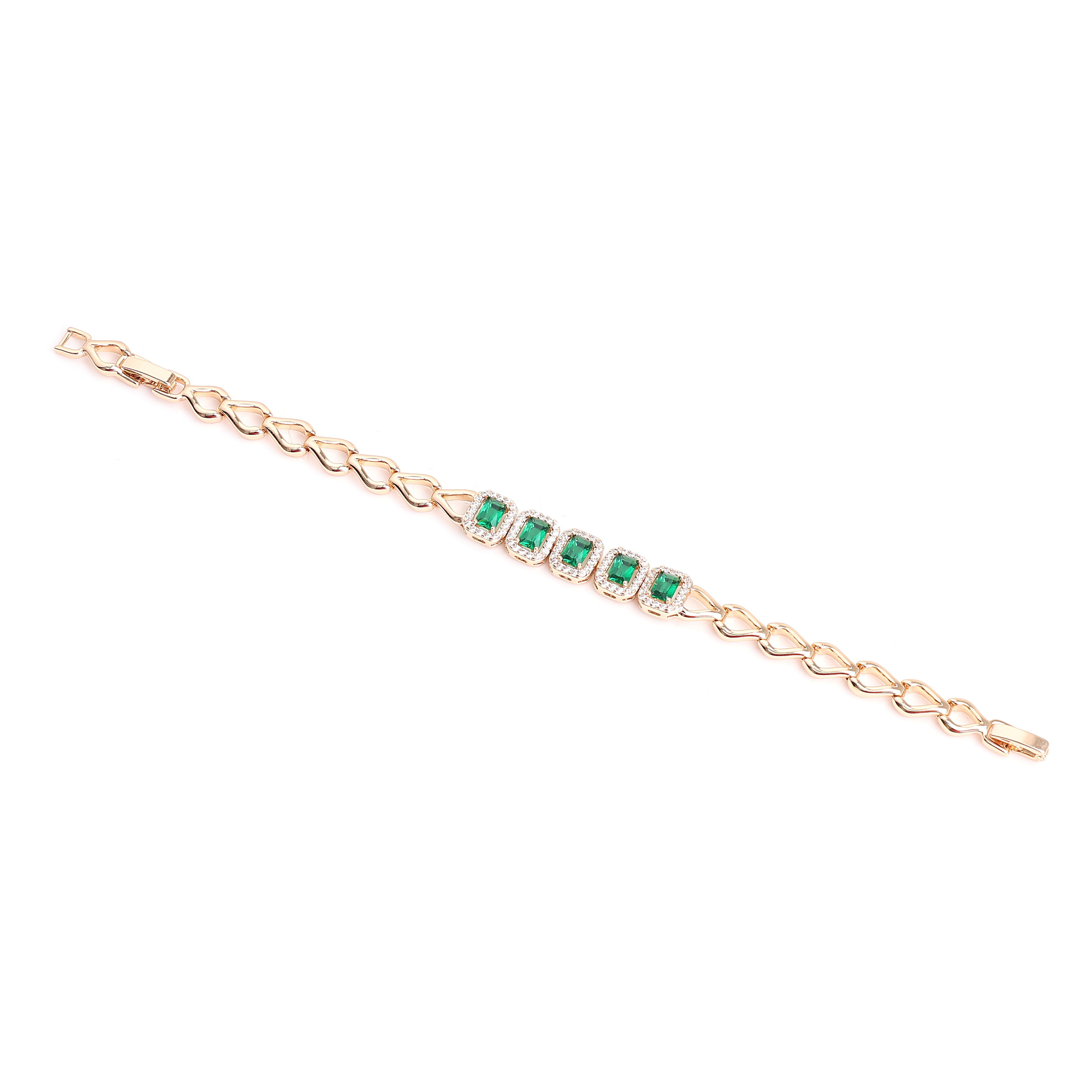 Emerald Grace Gold Bracelet