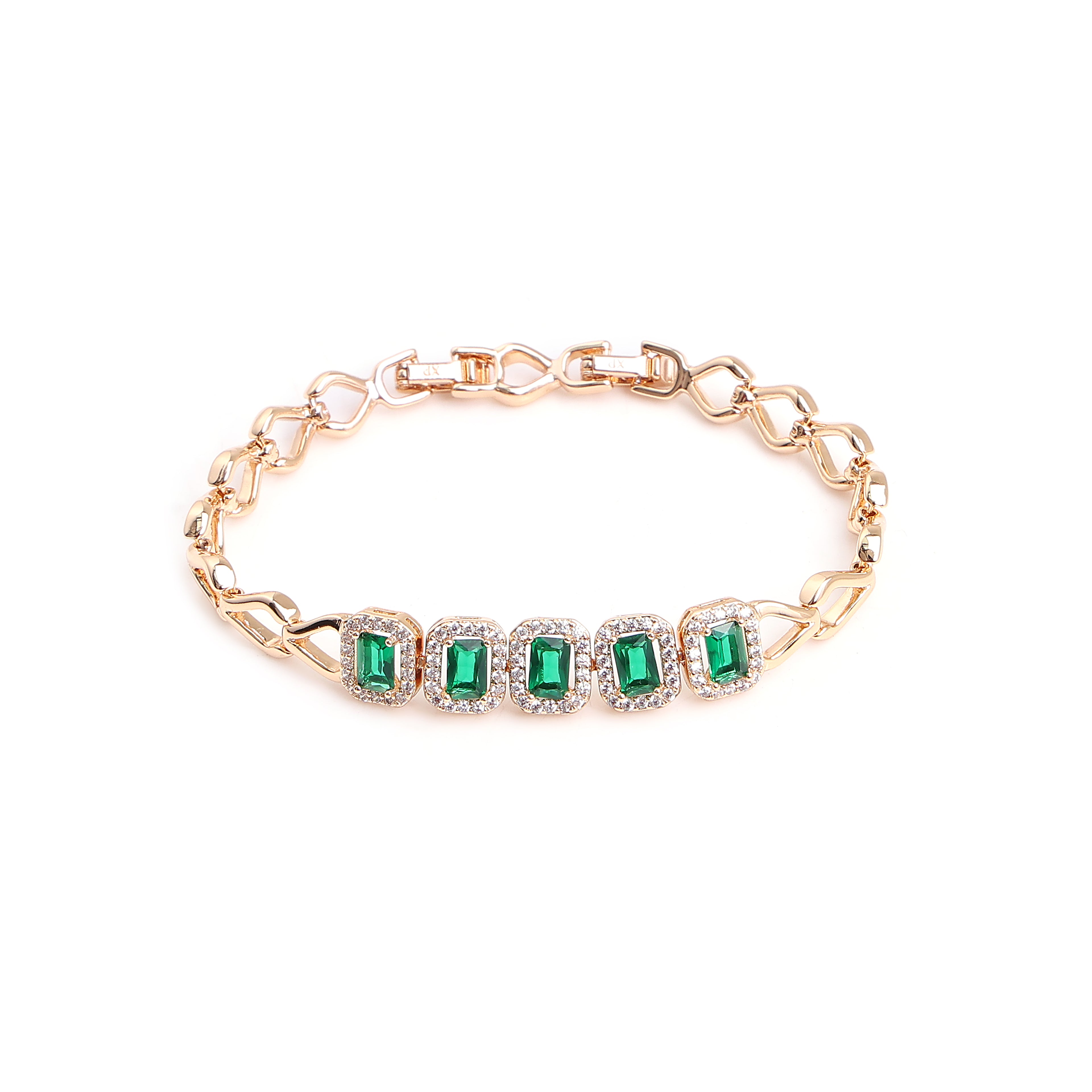 Emerald Grace Gold Bracelet