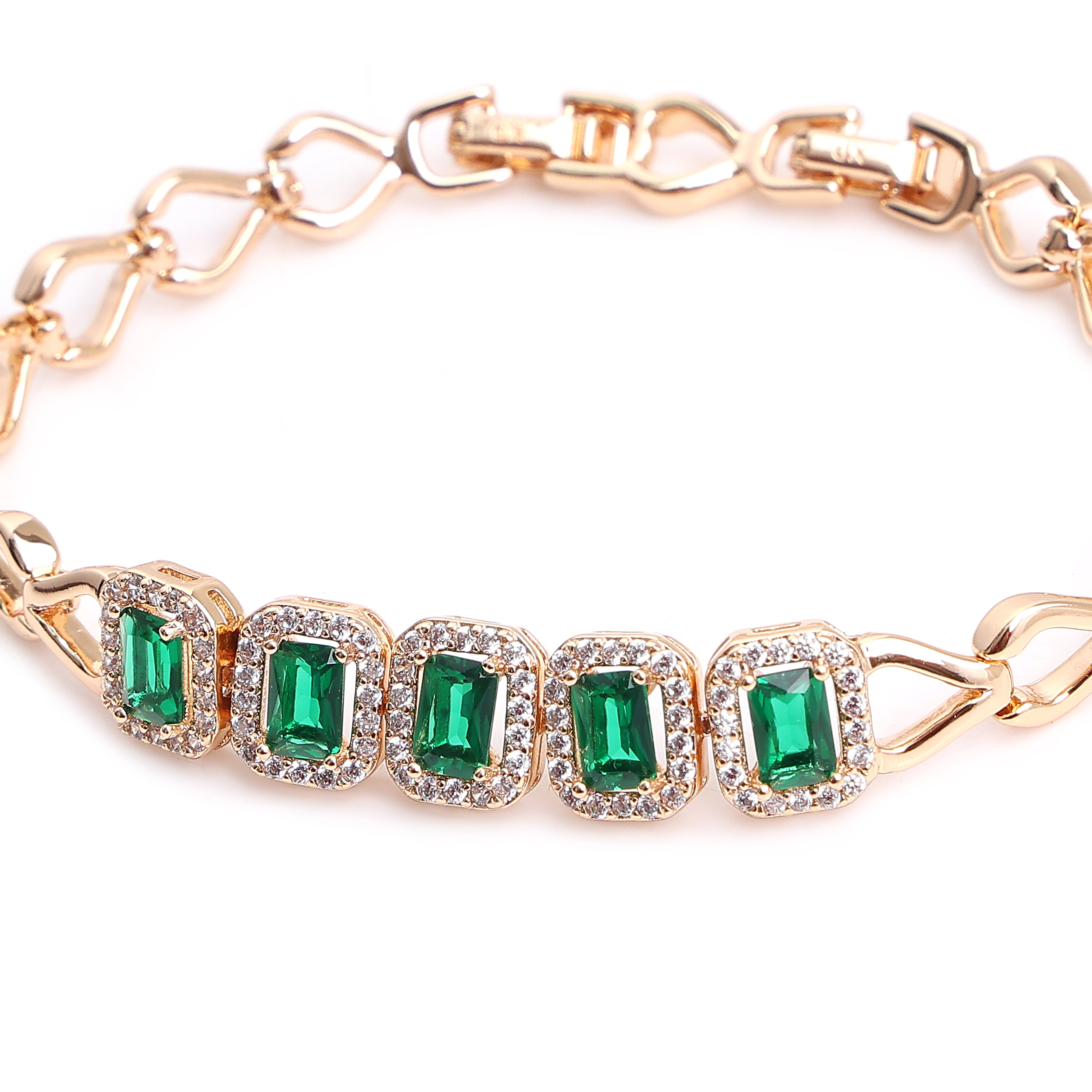 Emerald Grace Gold Bracelet