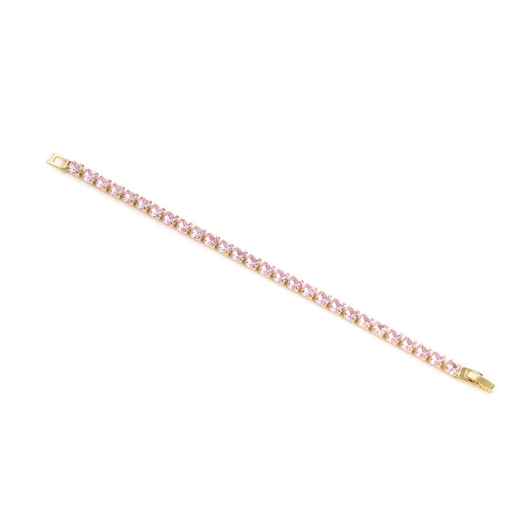 Pink Radiance Tennis Bracelet