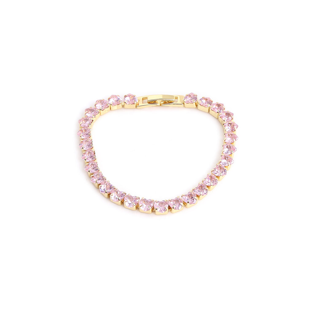Pink Radiance Tennis Bracelet