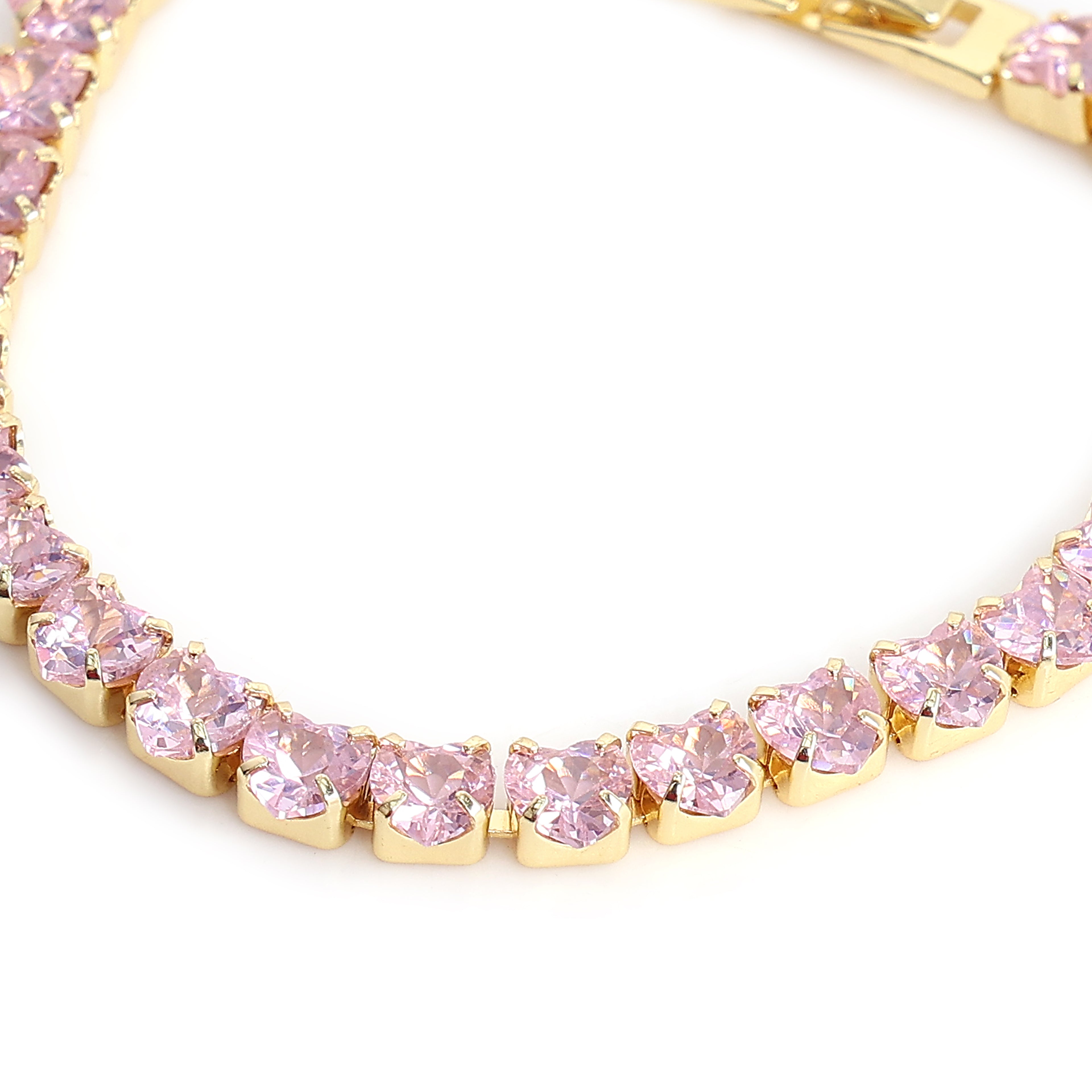 Pink Radiance Tennis Bracelet