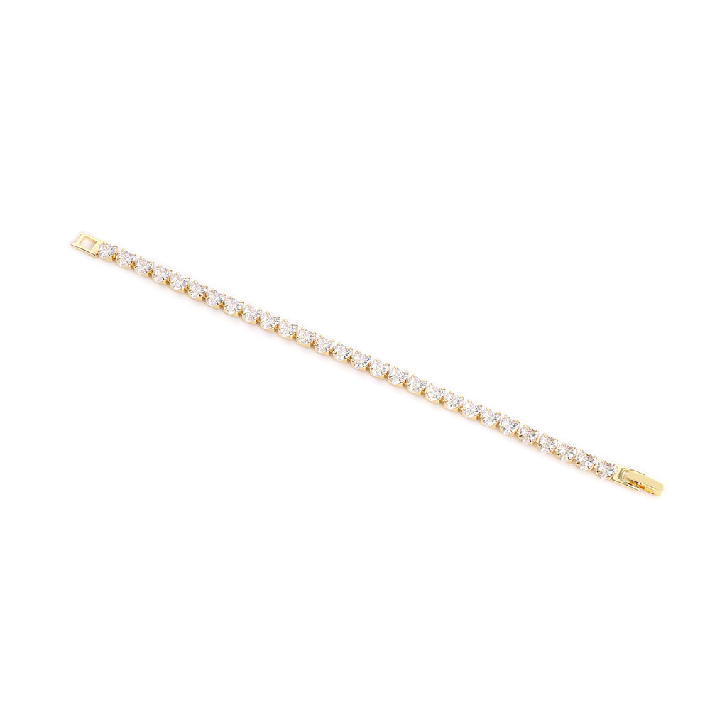 Classic Gold Diamond Tennis Bracelet