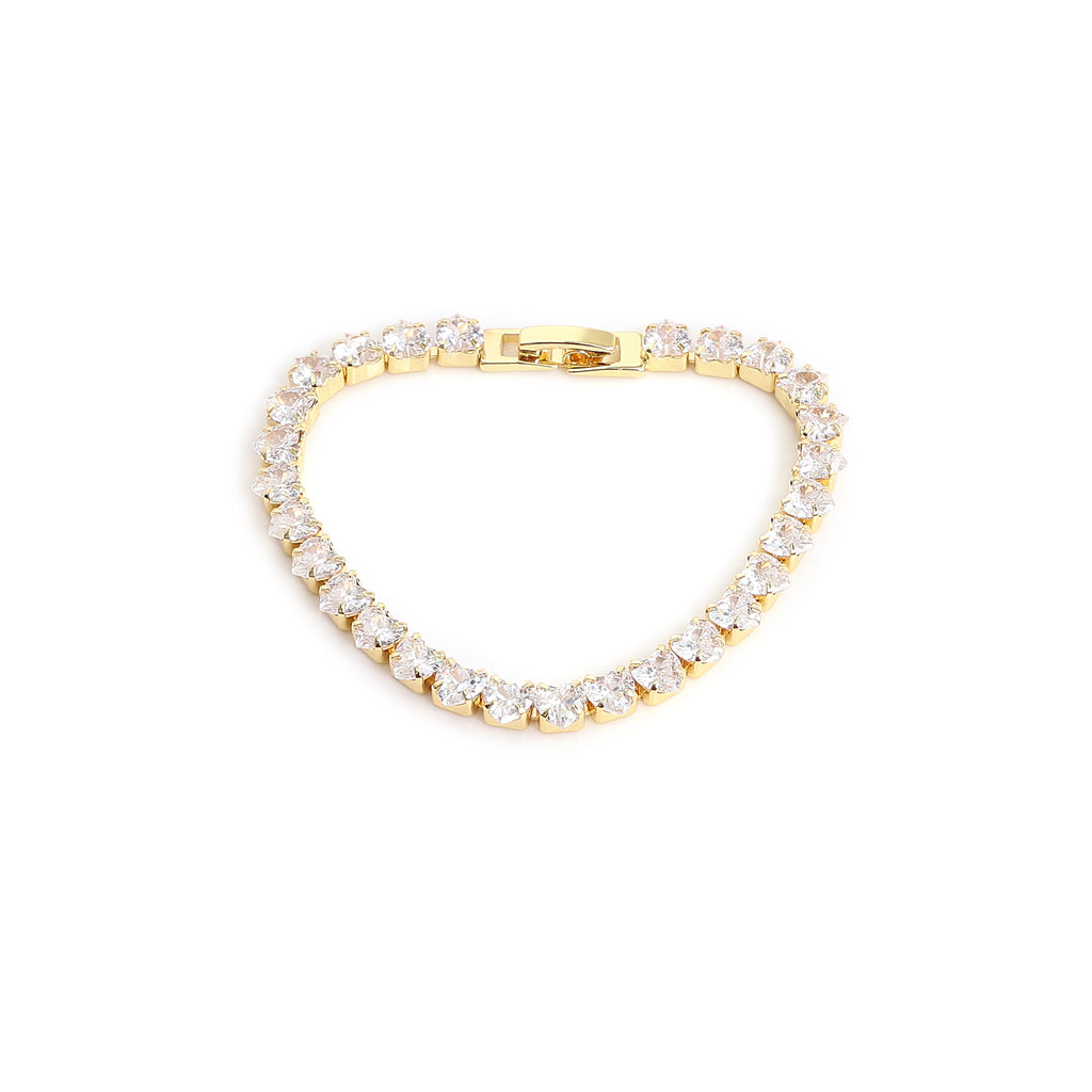 Classic Gold Diamond Tennis Bracelet