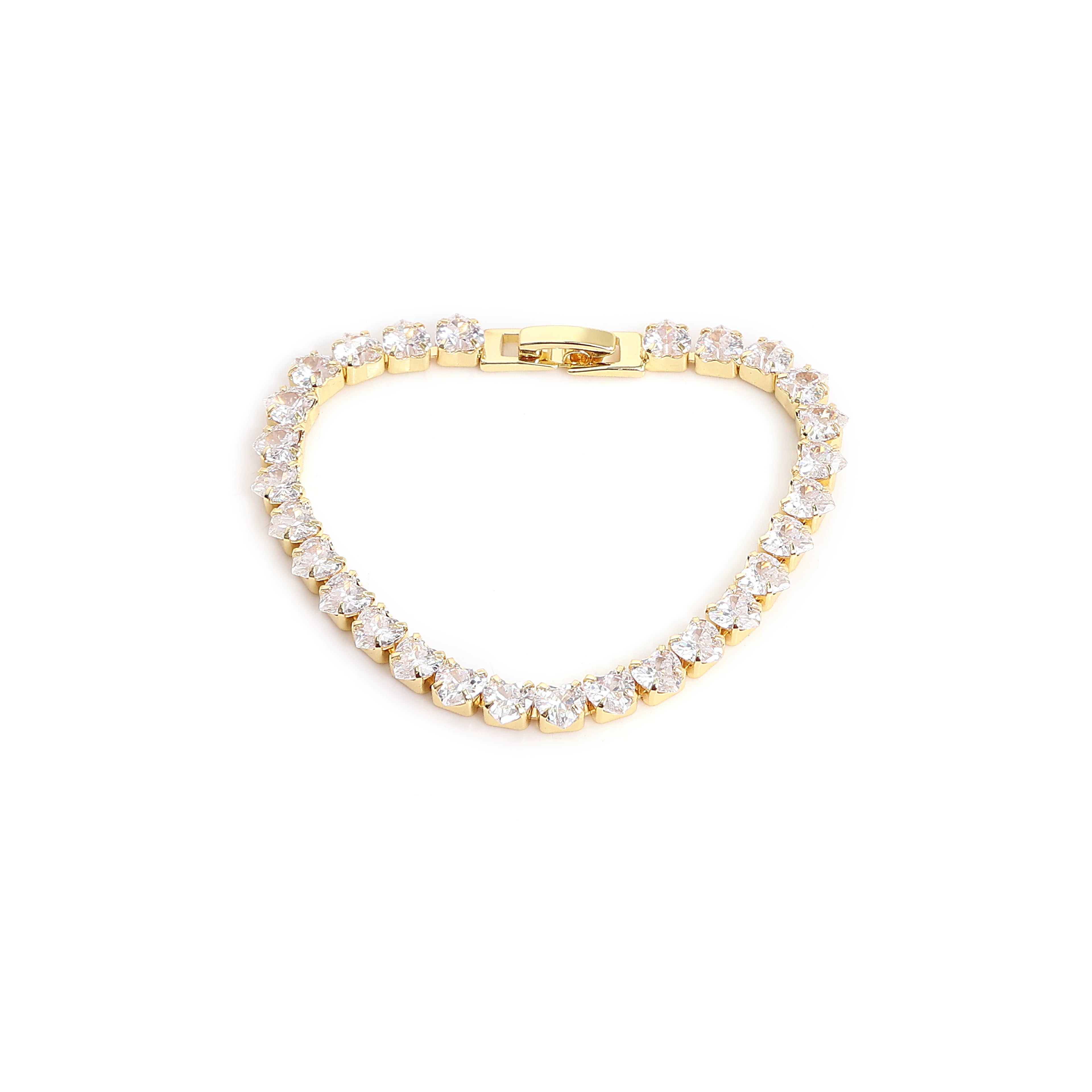 Classic Gold Diamond Tennis Bracelet