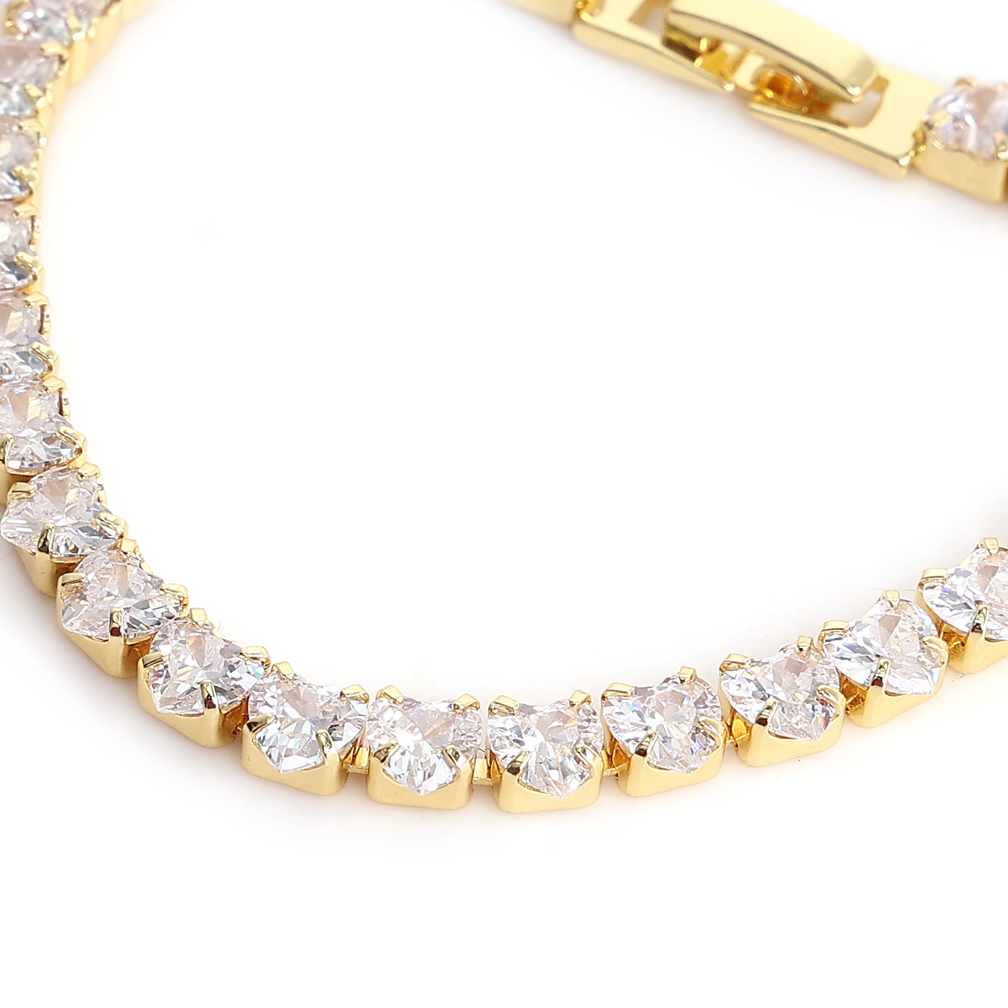 Classic Gold Diamond Tennis Bracelet