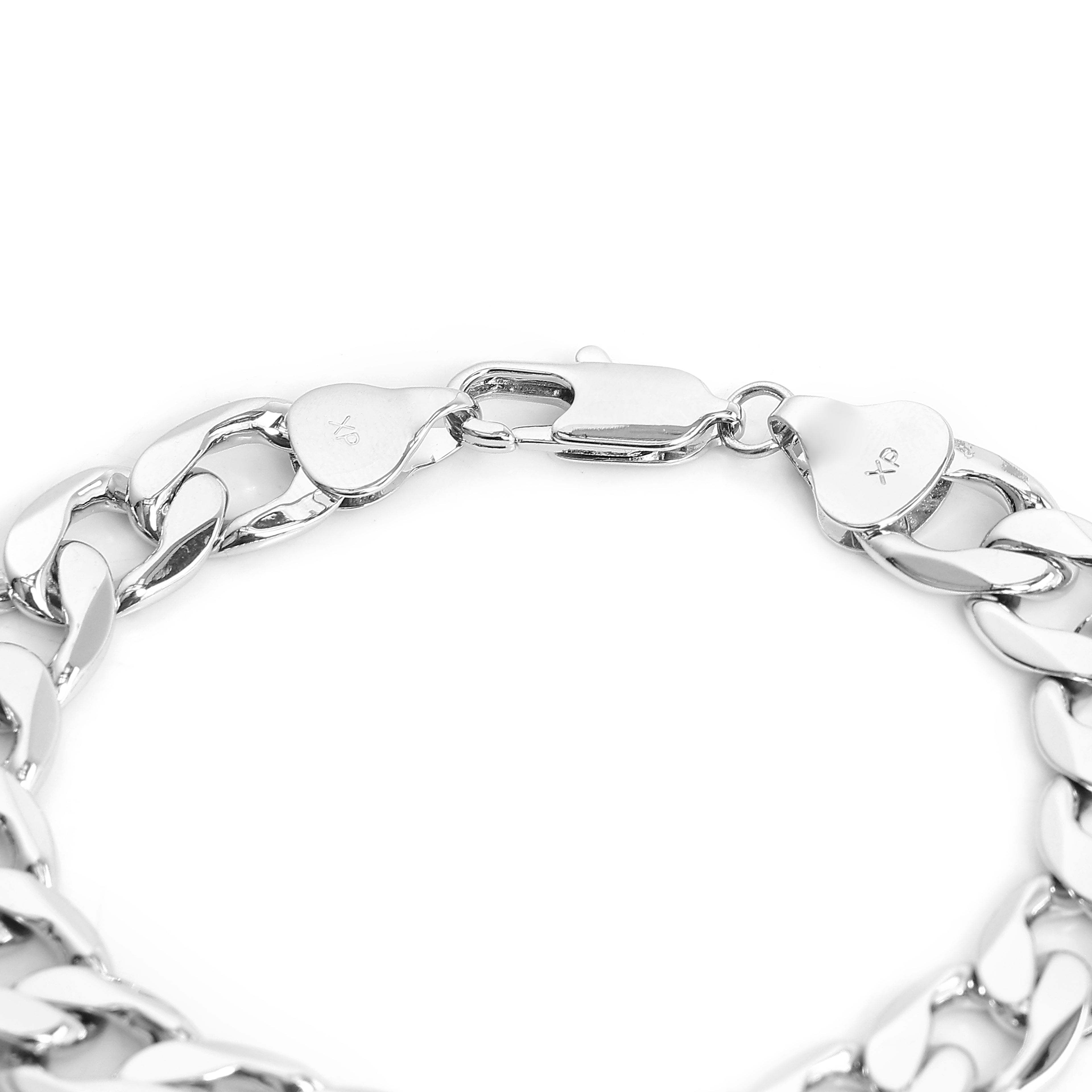 Classic Silver Curb Chain  Mens Bracelet