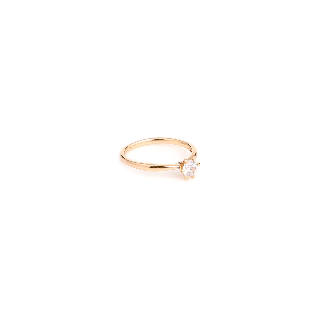 Classic Rose Gold Solitaire Ring