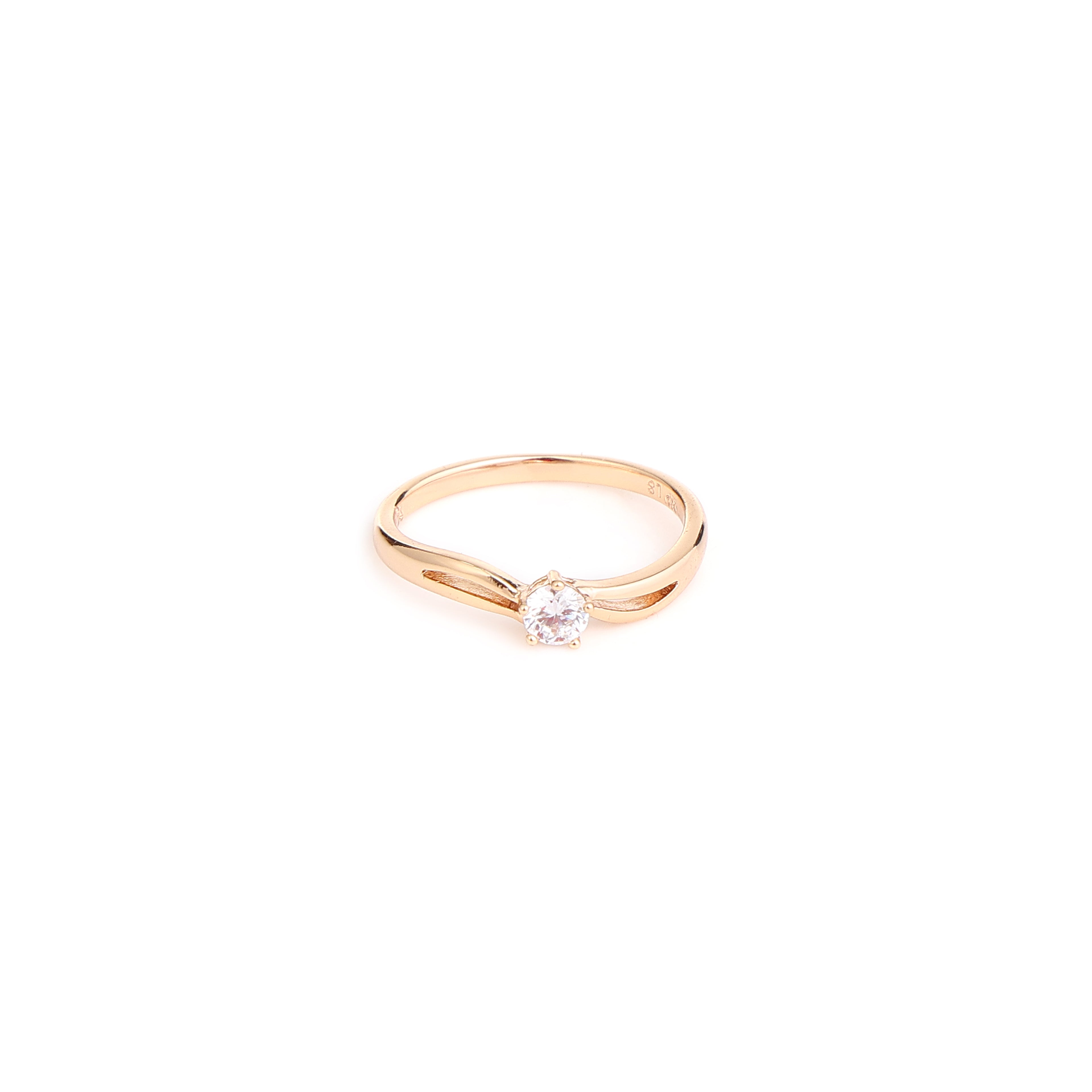 Classic Solitaire Gold Ring