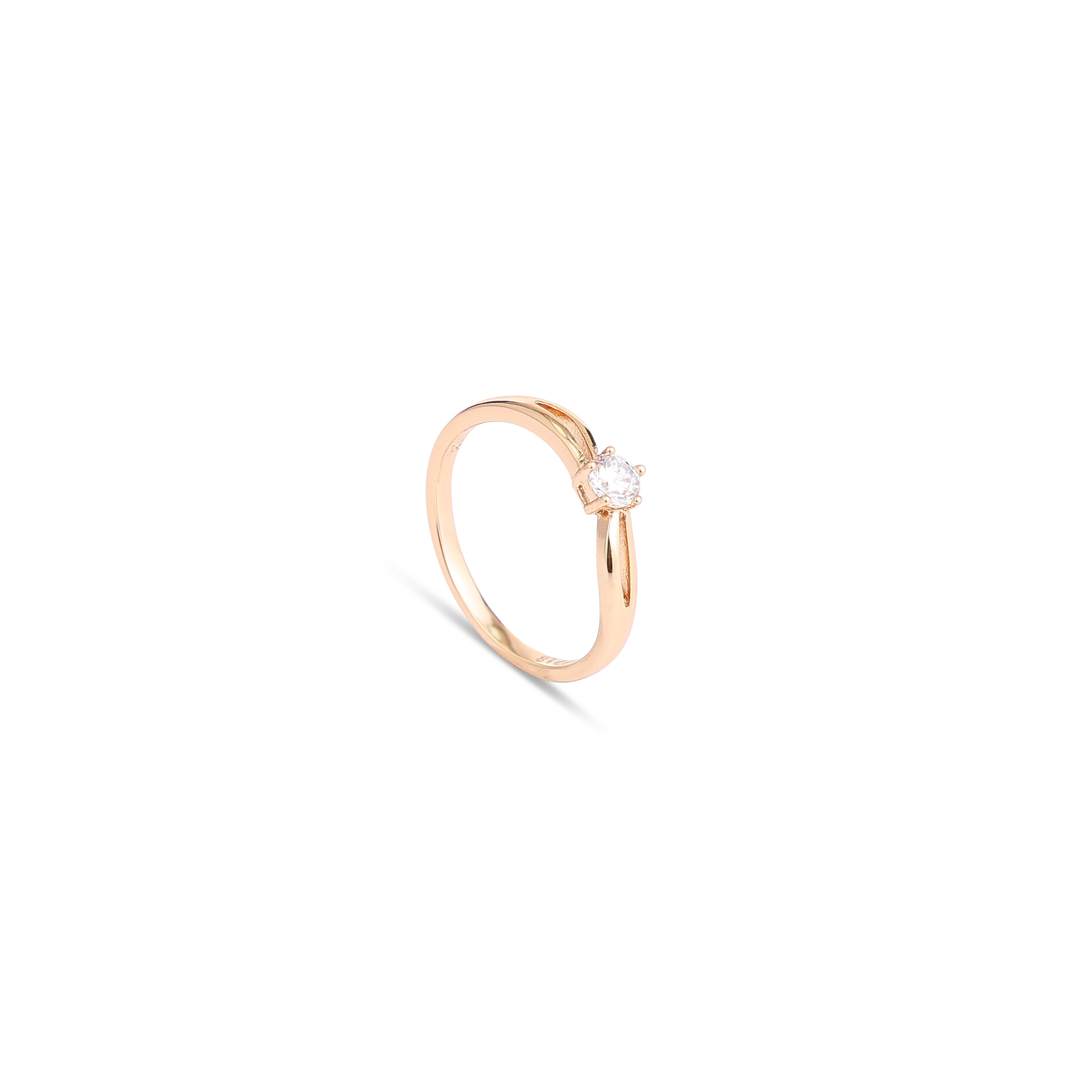 Classic Solitaire Gold Ring