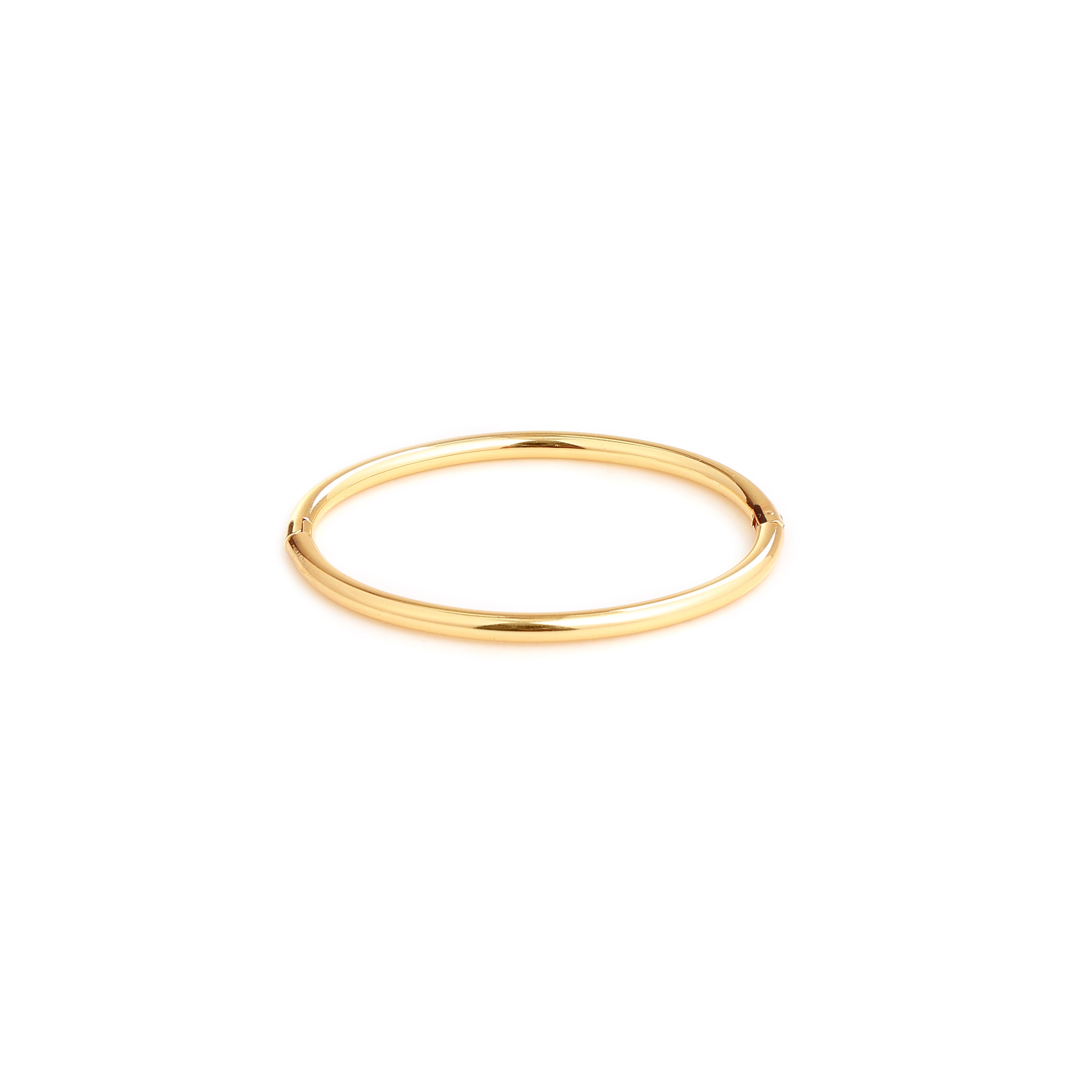 Classic Gold Tone Minimal Bangle