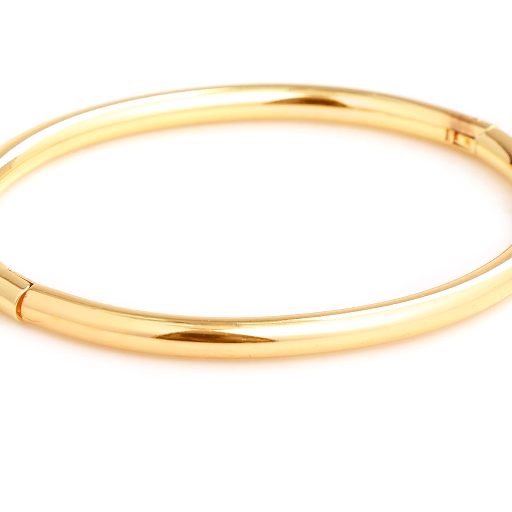 Classic Gold Tone Minimal Bangle