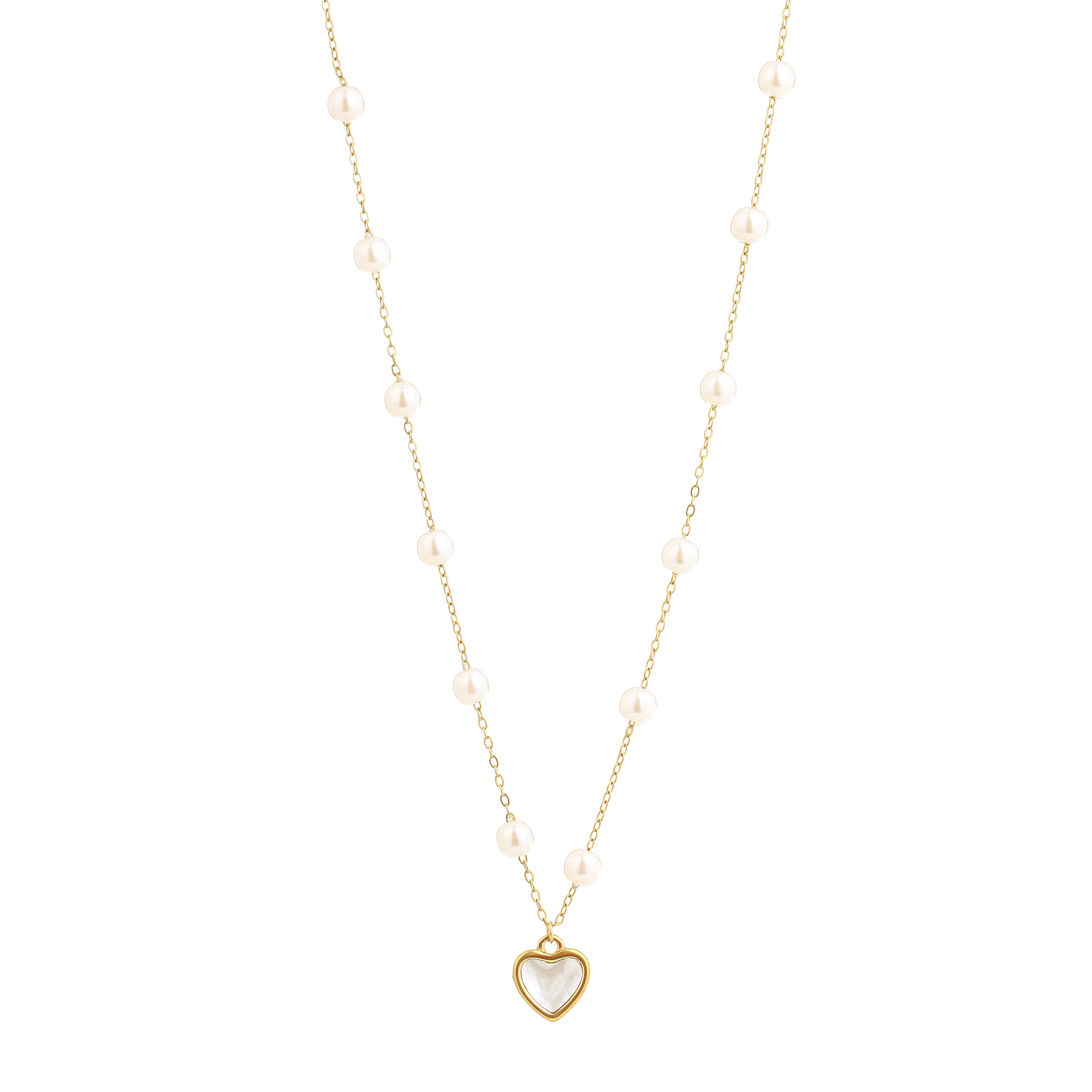 Amour Pearl Heart Pendant