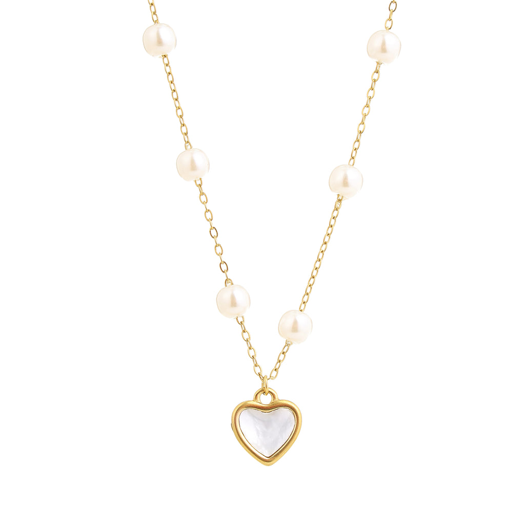 Amour Pearl Heart Pendant