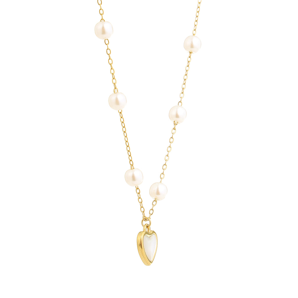 Amour Pearl Heart Pendant