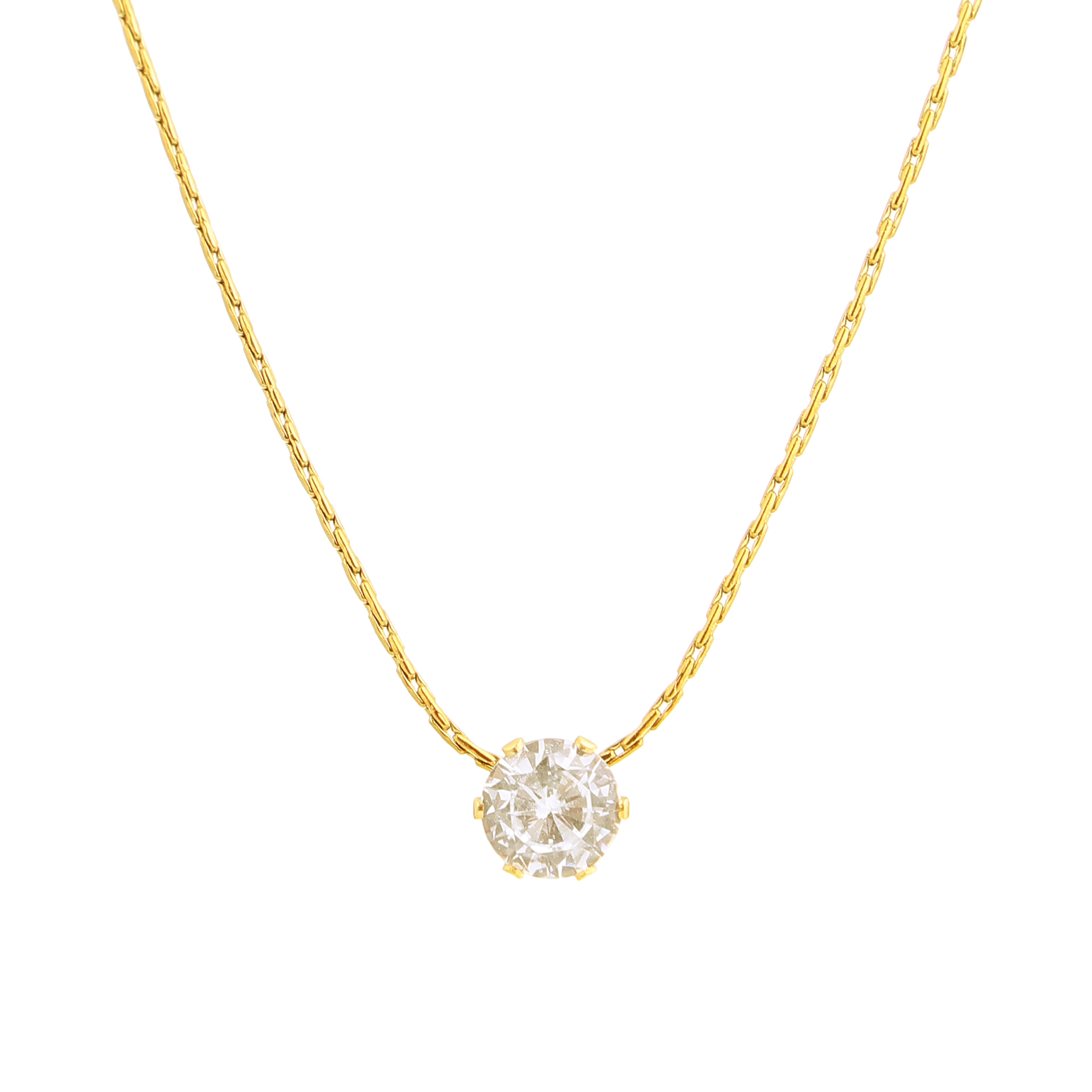 Eternal Whisper Solitaire Pendant