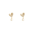 Pearl Whisper Heart Earrings
