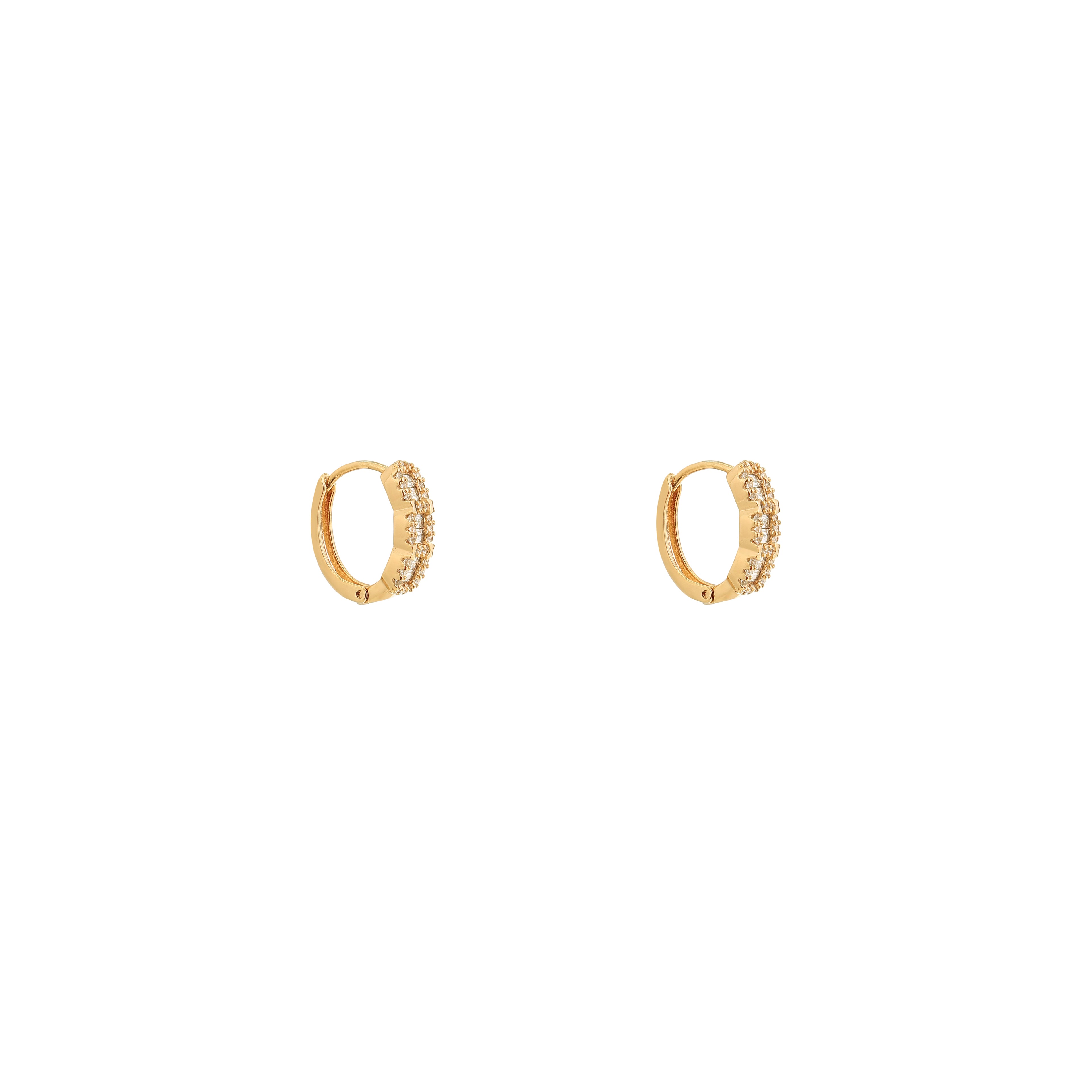 Aurora Baguette Diamond Hoops