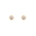 Luna Bezel Diamond Studs