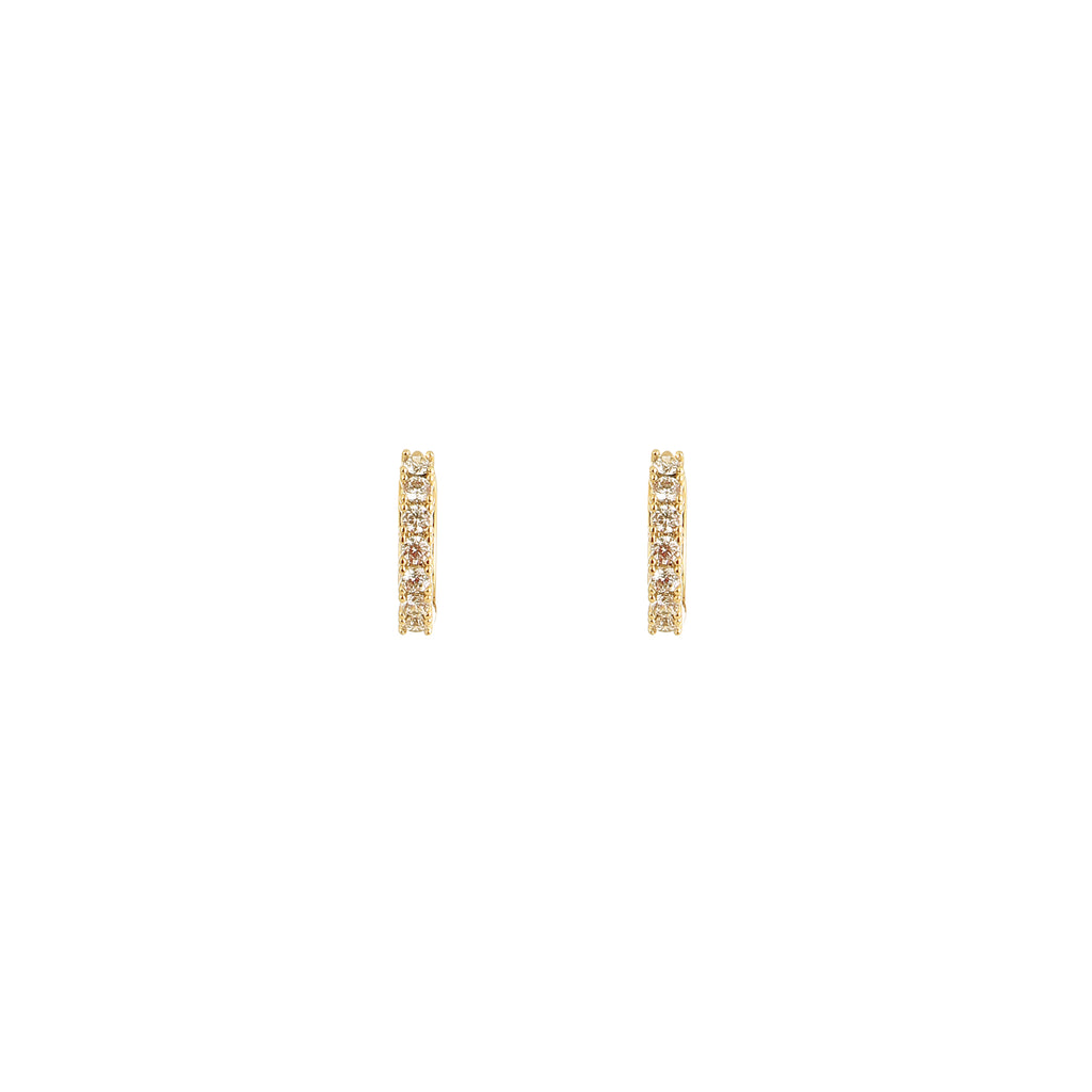 Golden Lumina Diamond Hoops