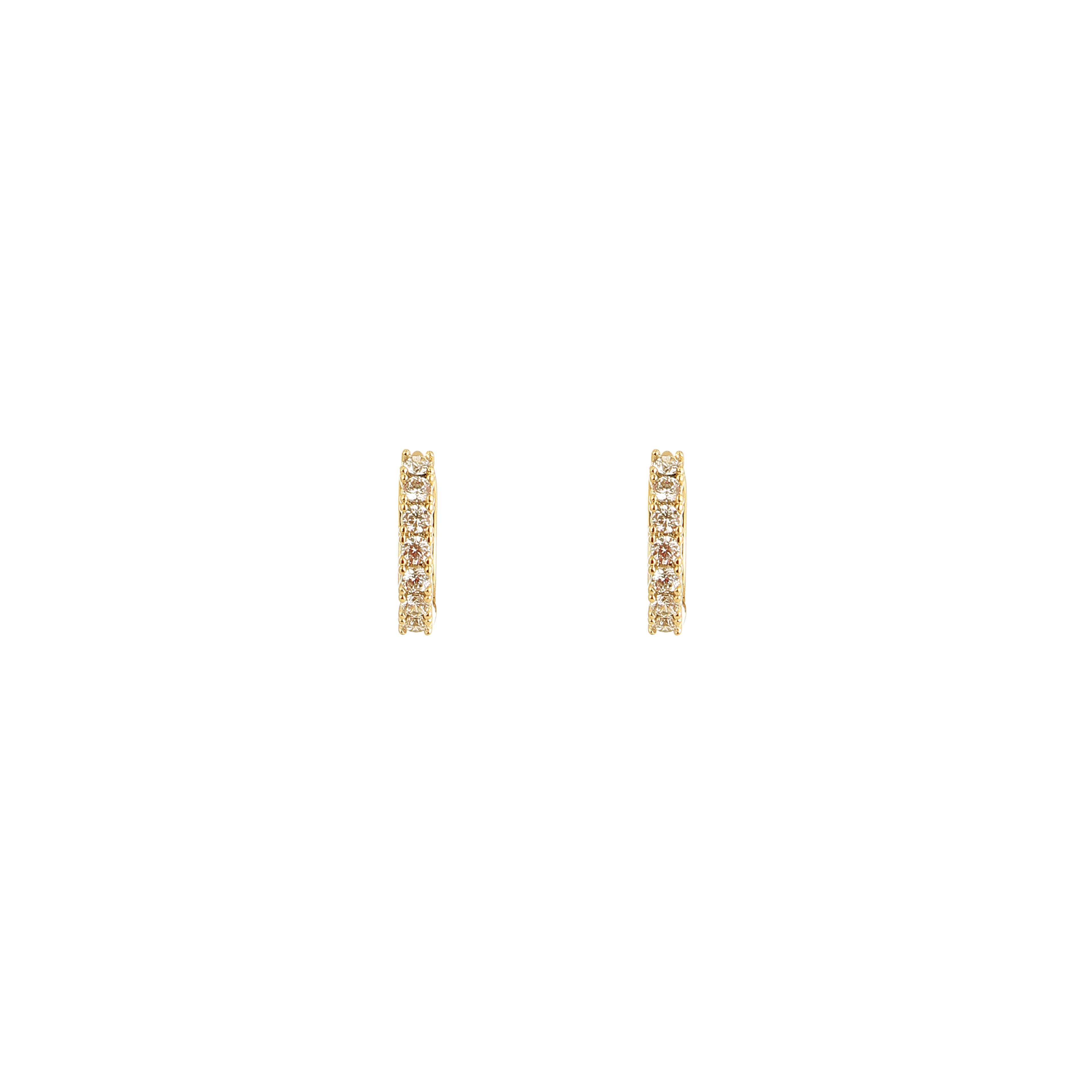 Golden Lumina Diamond Hoops