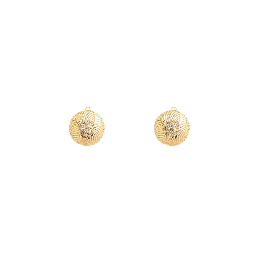 Aurora Swirl Diamond Studs