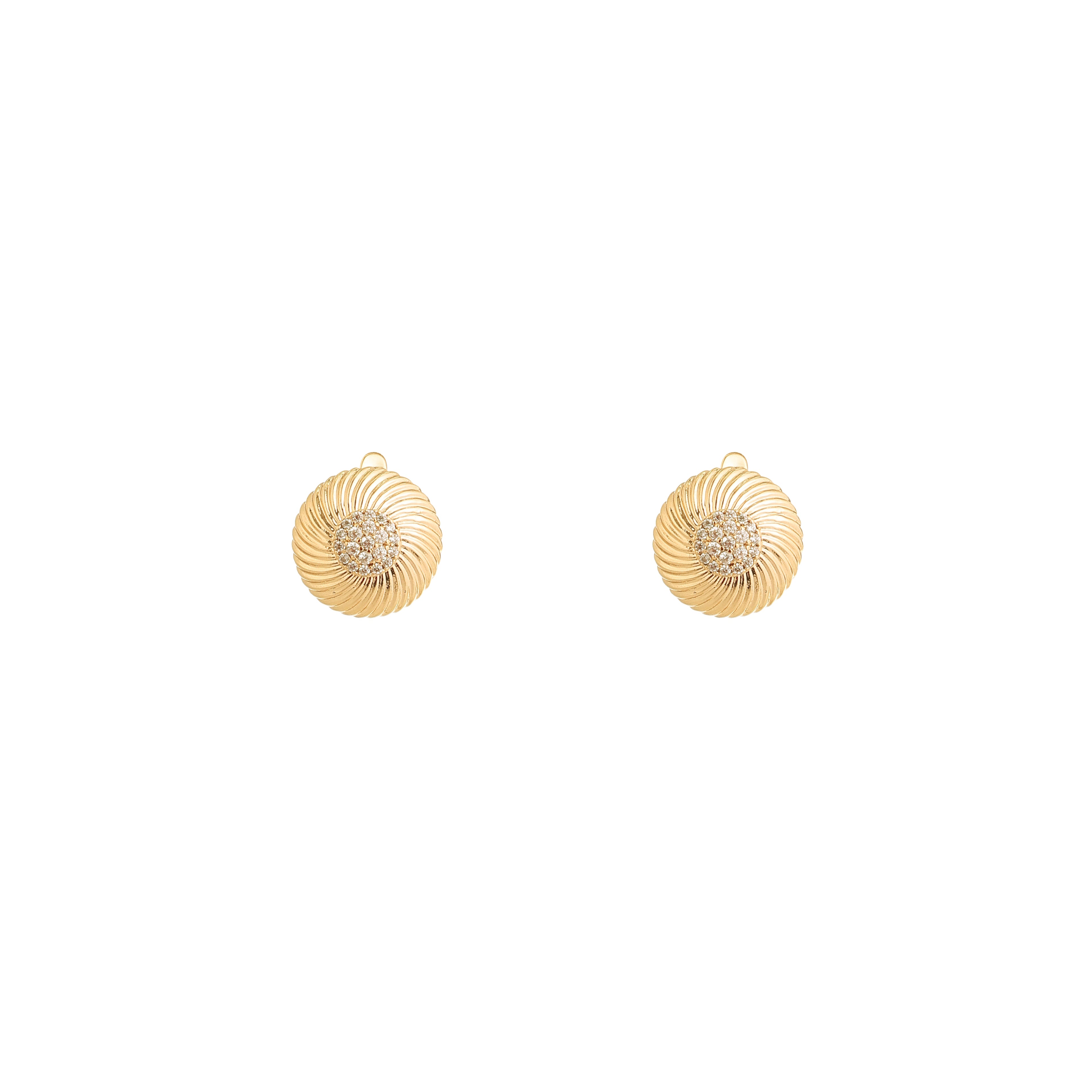 Aurora Swirl Diamond Studs