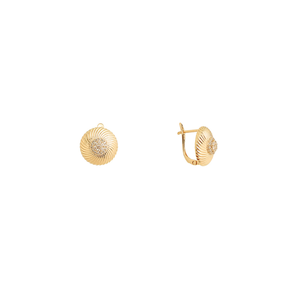 Aurora Swirl Diamond Studs