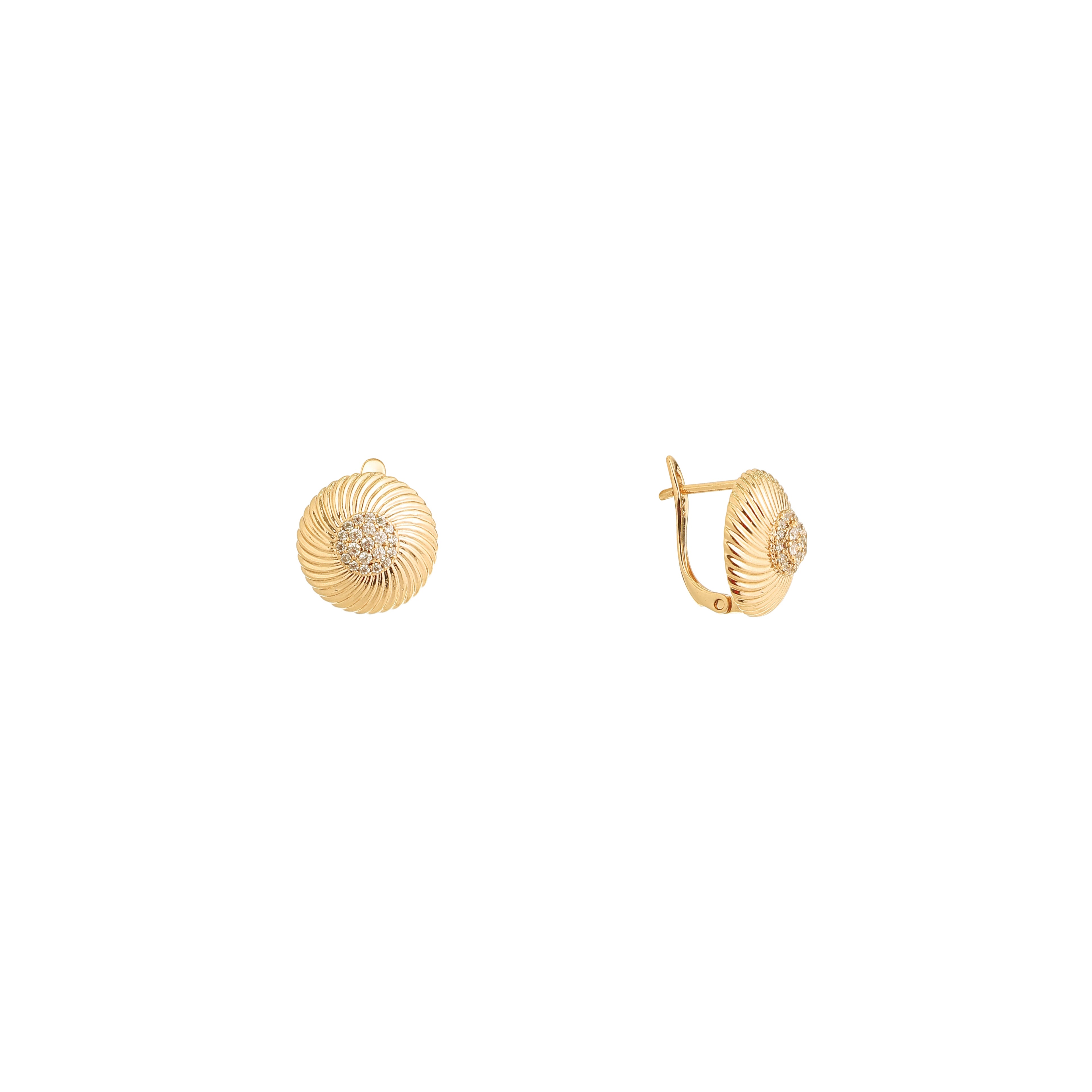 Aurora Swirl Diamond Studs