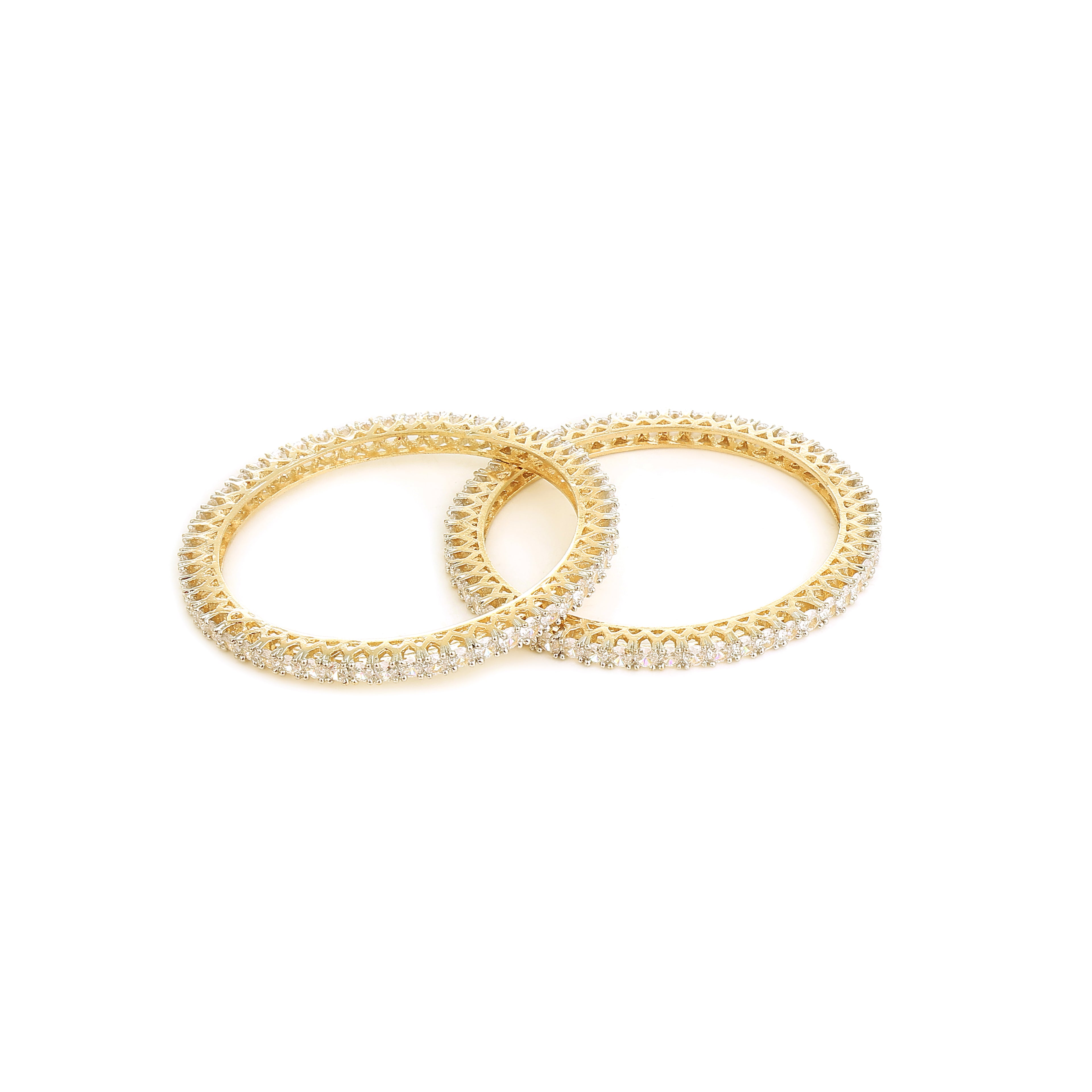 Eterna Lattice Diamond Bangles