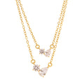 Celestia Duo Drop Layered Necklace